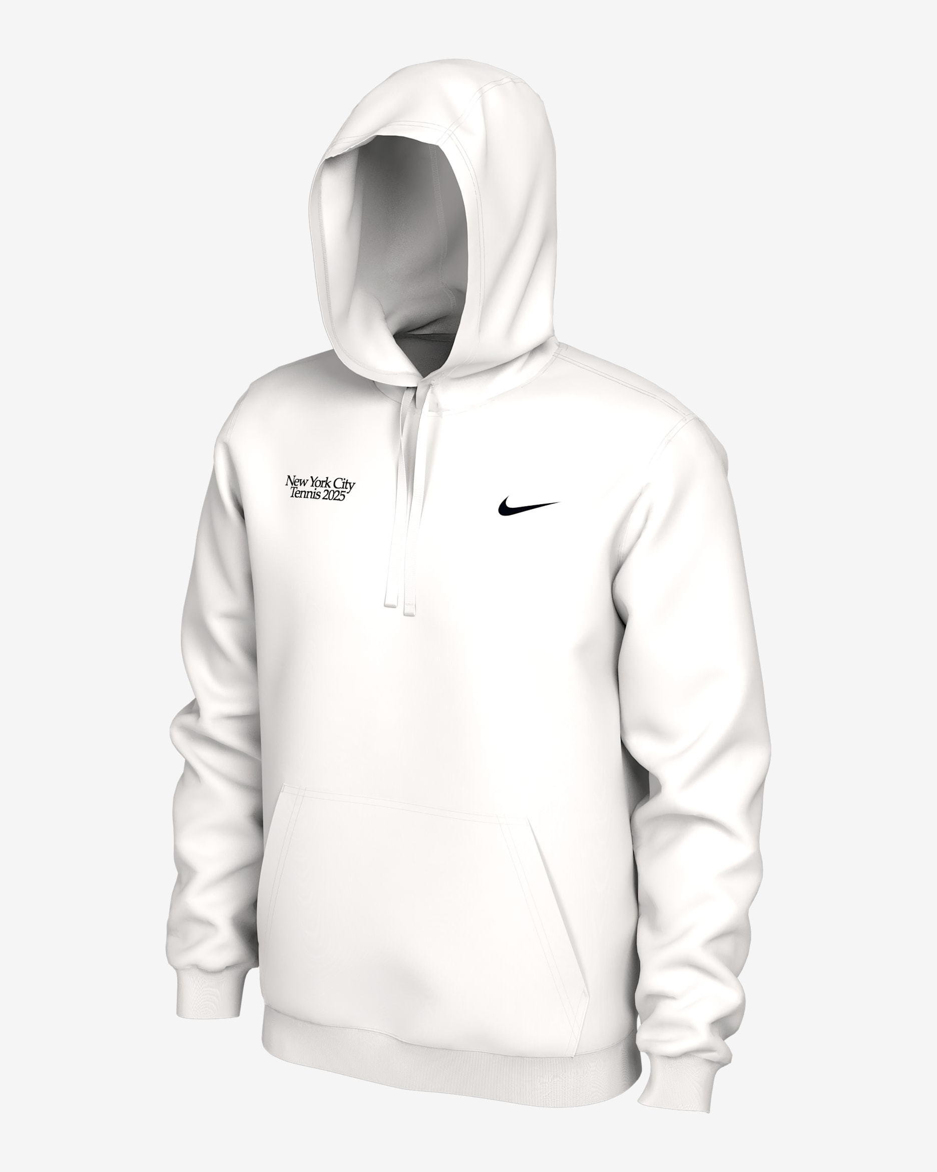 NikeCourt Men's Tennis Hoodie - White/Black