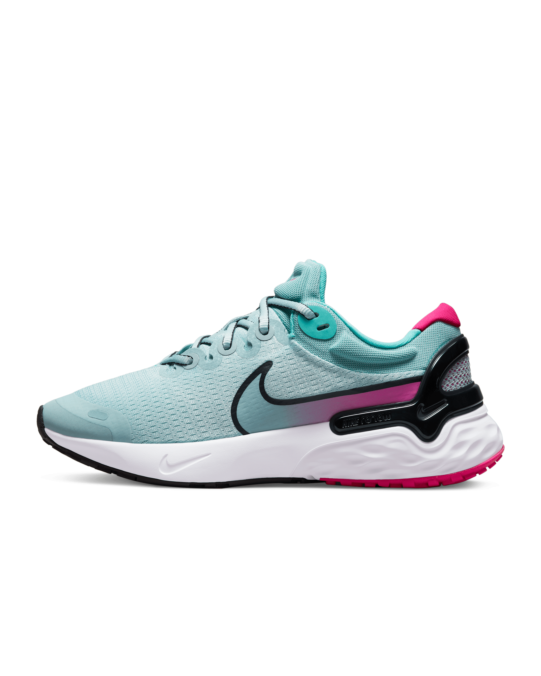 Nike Renew Run 3 női országúti futócipő - Ocean Cube/Washed Teal/Pink Prime/Fekete