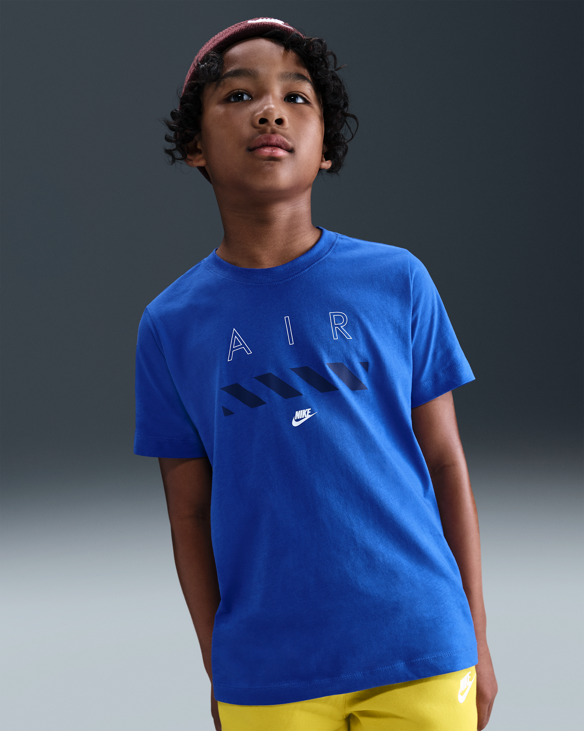 T-Shirt Nike Air για μεγάλα παιδιά - Game Royal