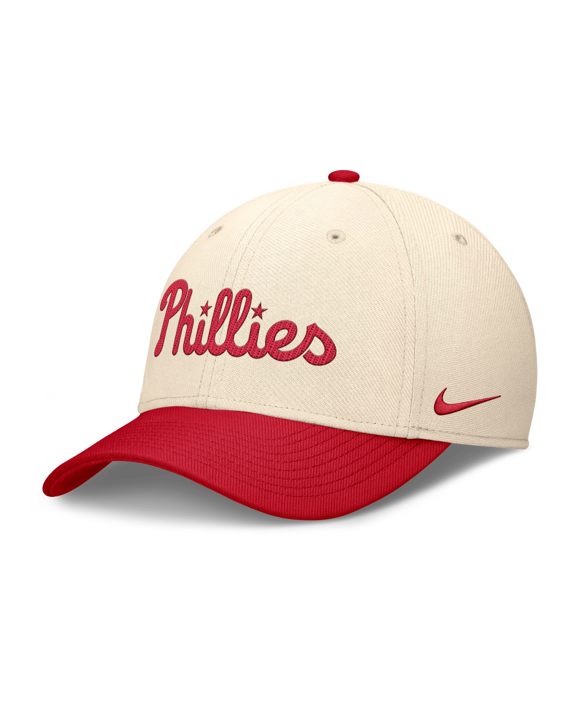Philadelphia Phillies Statement Rise Swoosh Men's Nike Dri-FIT MLB Hat - Natural