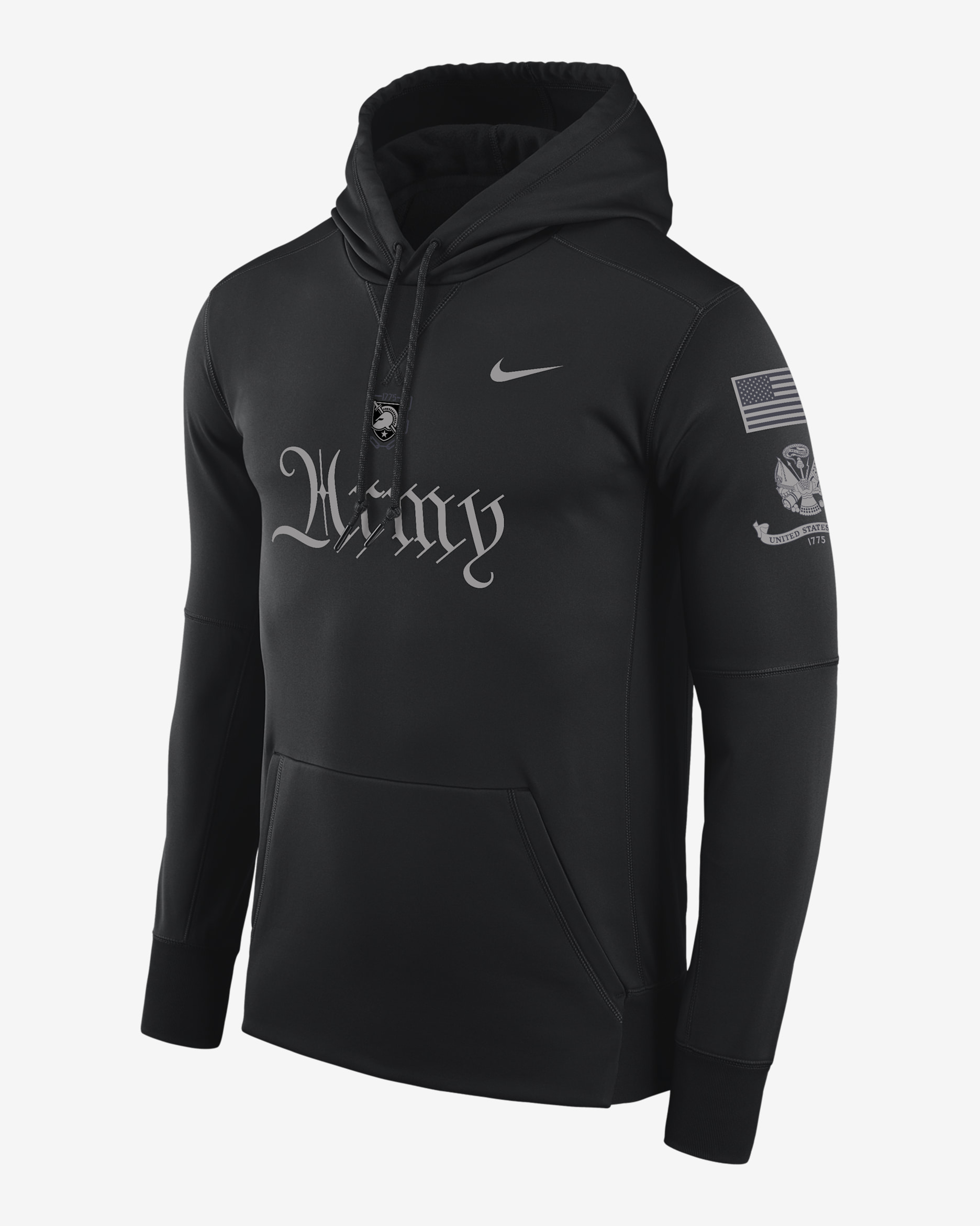 Army Rivalry Men's Nike Therma-FIT College Pullover Hoodie - Black
