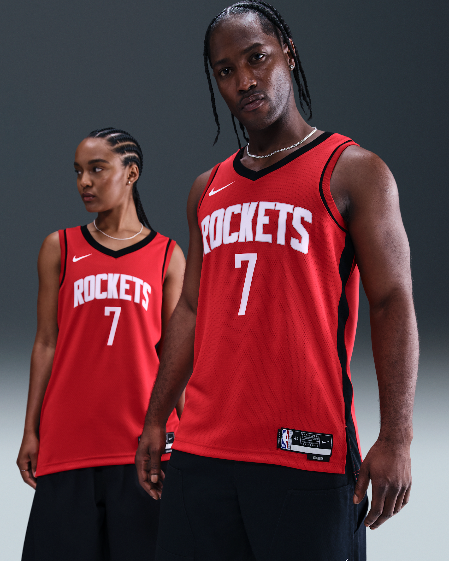 Houston Rockets Icon Edition Men's Nike Dri-FIT NBA Swingman Jersey - University Red