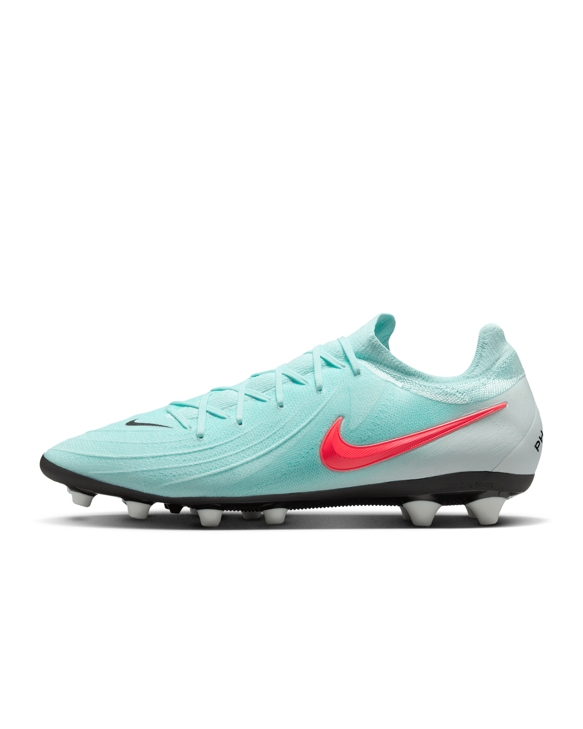 Nike Phantom GX 2 Pro Artificial-Grass Low-Top Soccer Cleats - Mint/Off Noir/Atomic Red