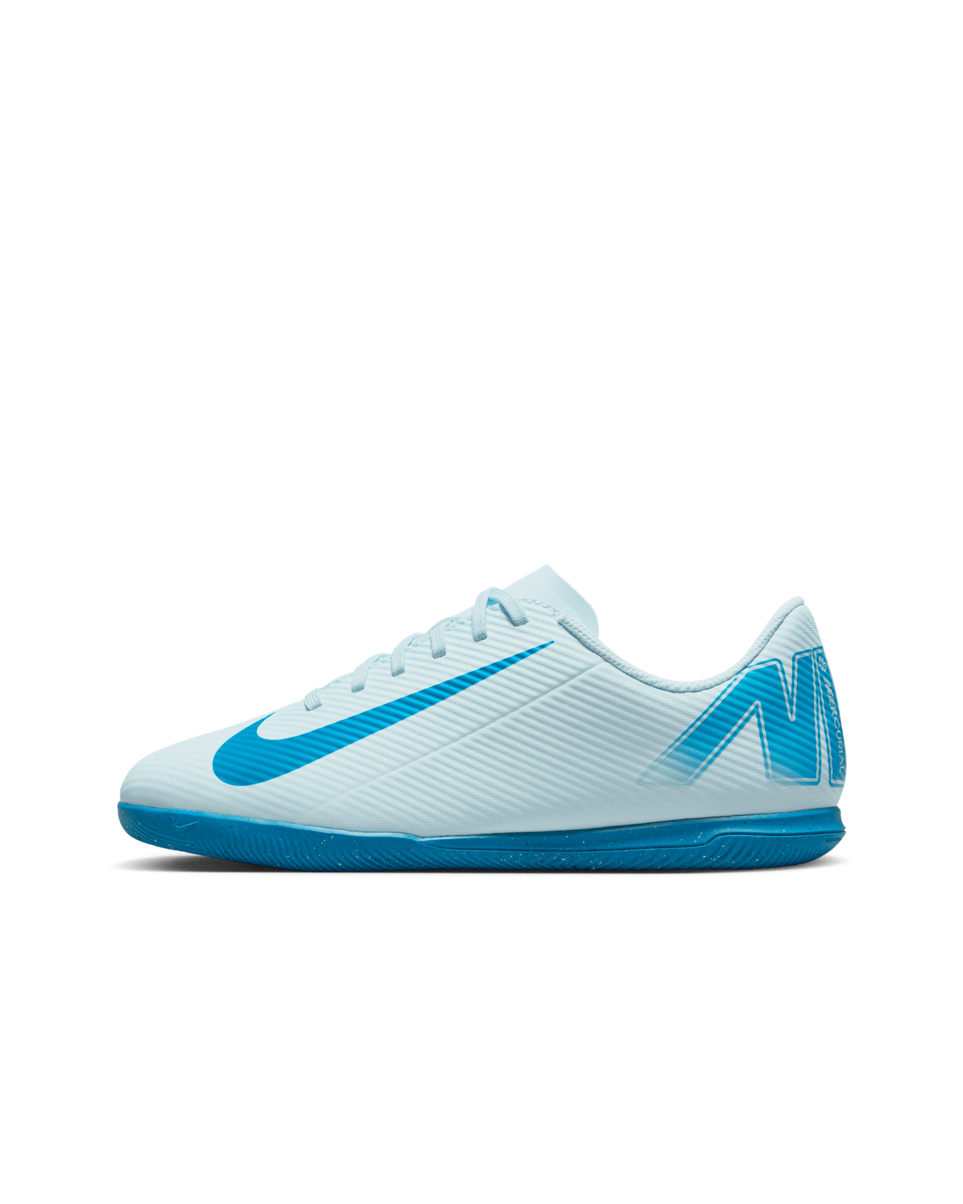 Nike Jr. Mercurial Vapor 16 Club Younger/Older Kids' Indoor Court Low-Top Football Shoes - Glacier Blue/Blue Orbit