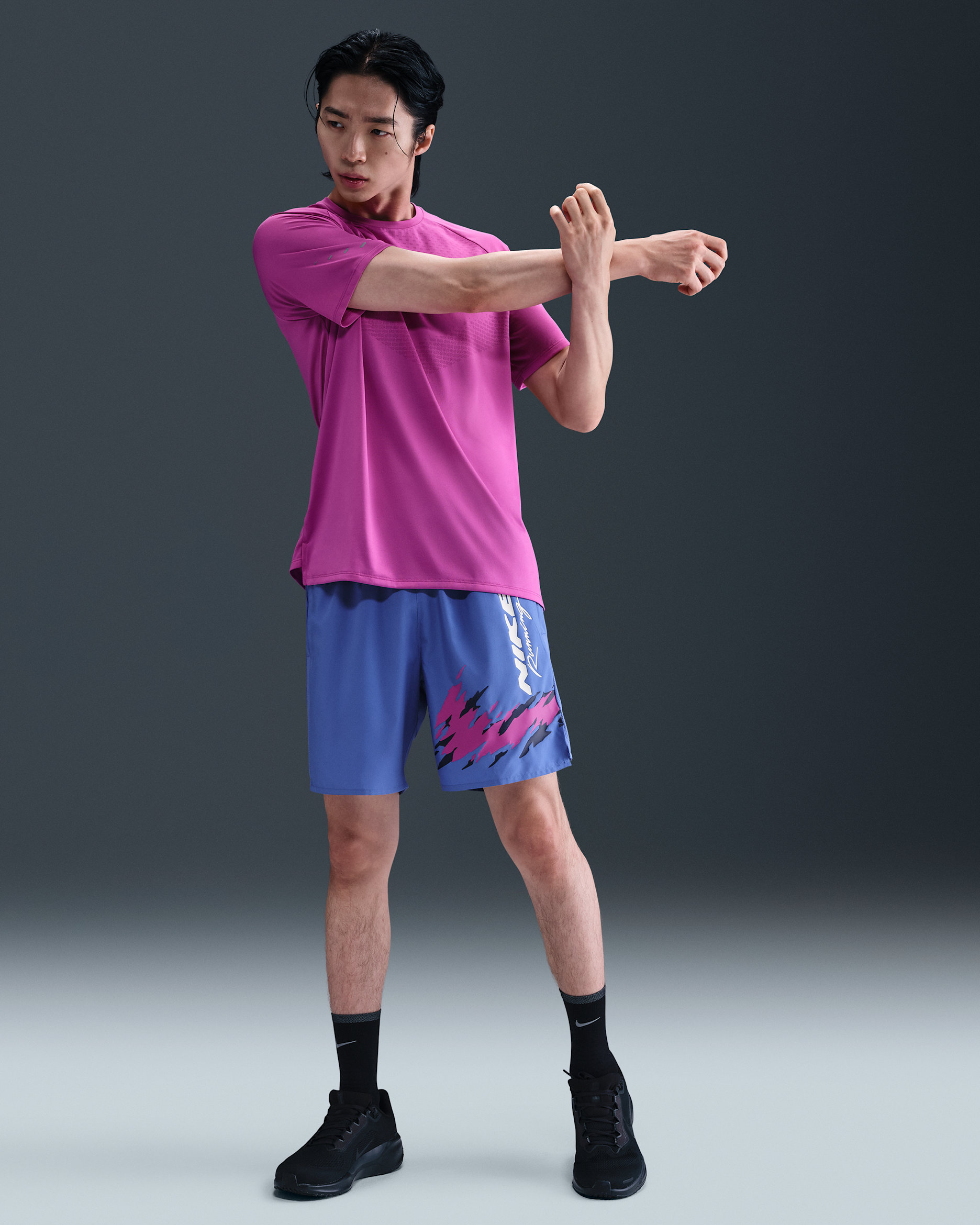 Nike Challenger 男款 Dri-FIT 7" 附內裡褲跑步短褲 - Comet Blue