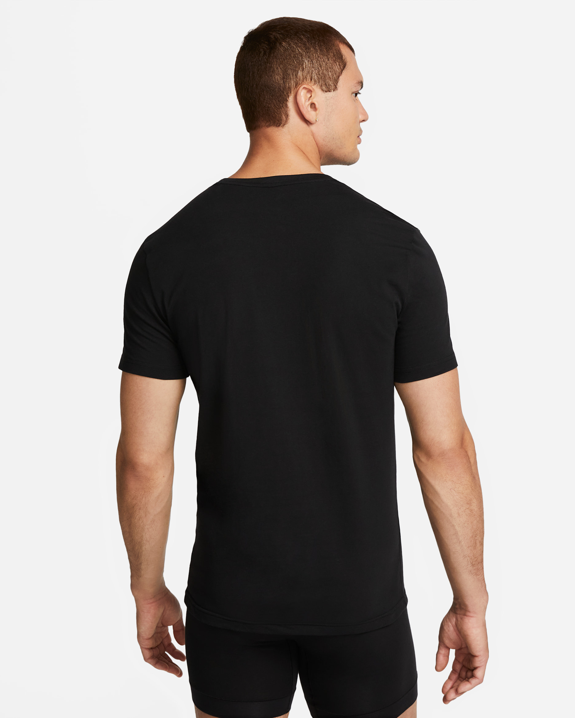 Nike Dri-FIT Essential Cotton Stretch Men's Slim Fit Crew Neck Undershirt (2-Pack)