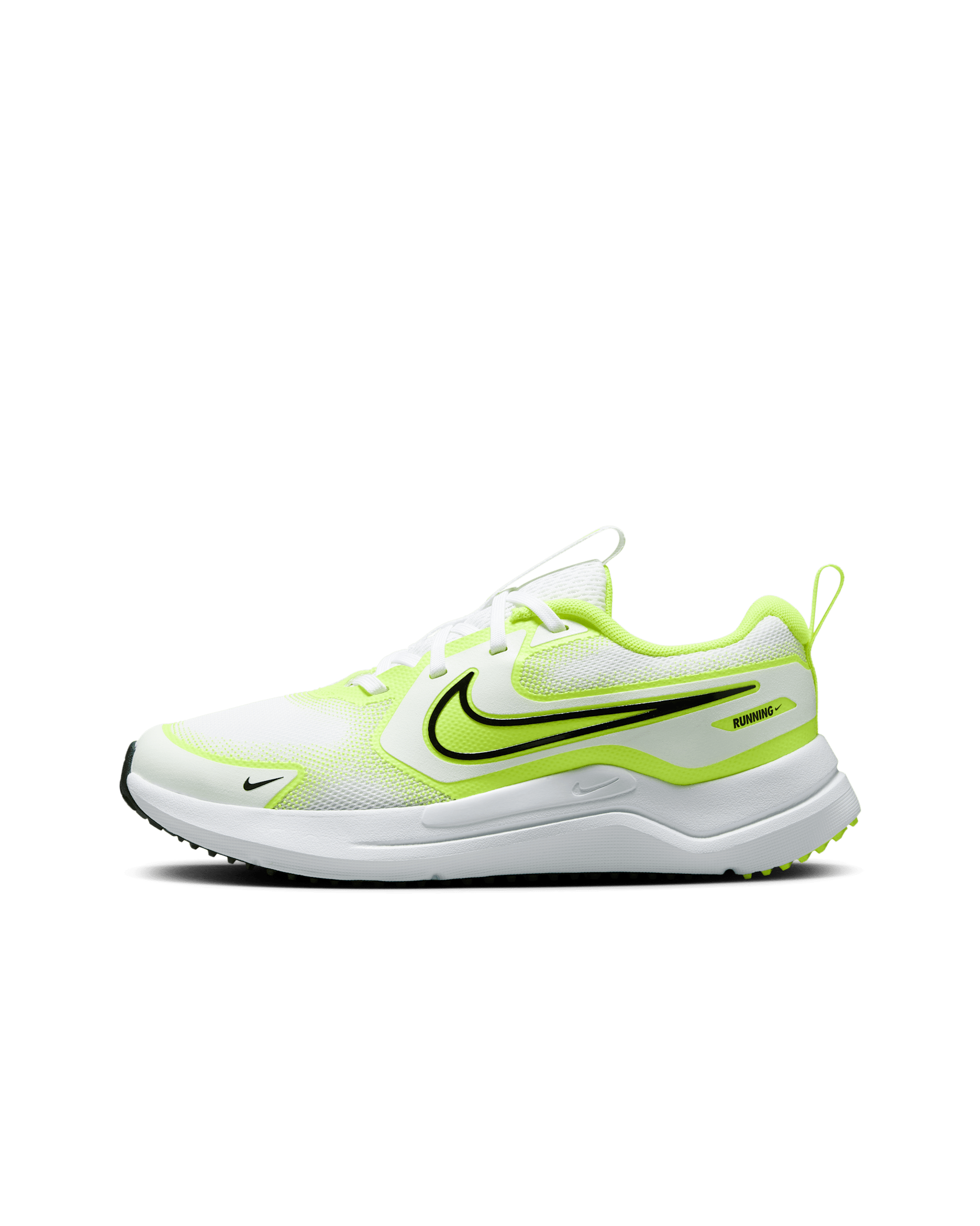 Nike Cosmic Runner Older Kids' Road Running Shoes - White/Volt/Black