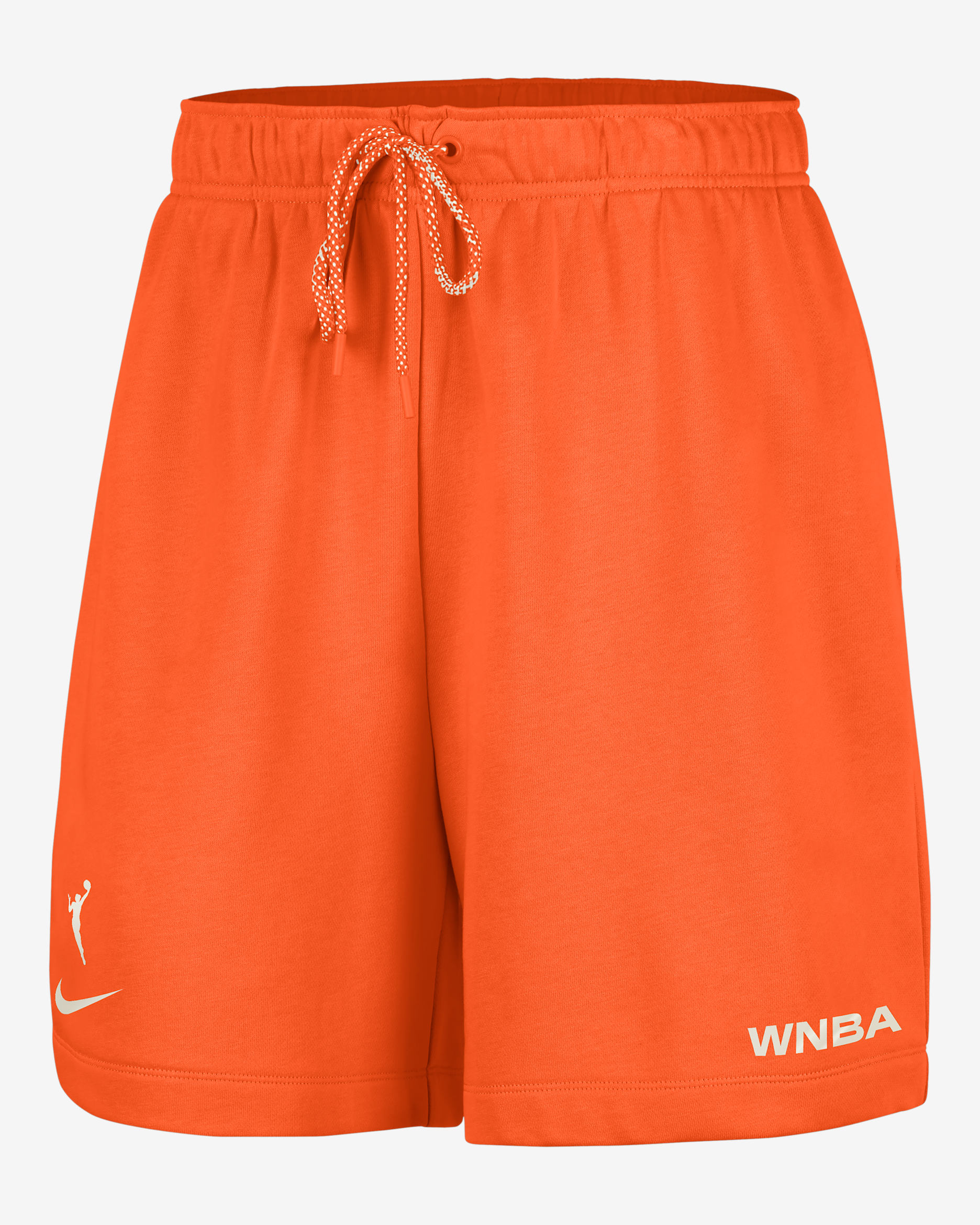 Team 13 Women's Nike WNBA 6" Fleece Shorts - Brilliant Orange/Phantom