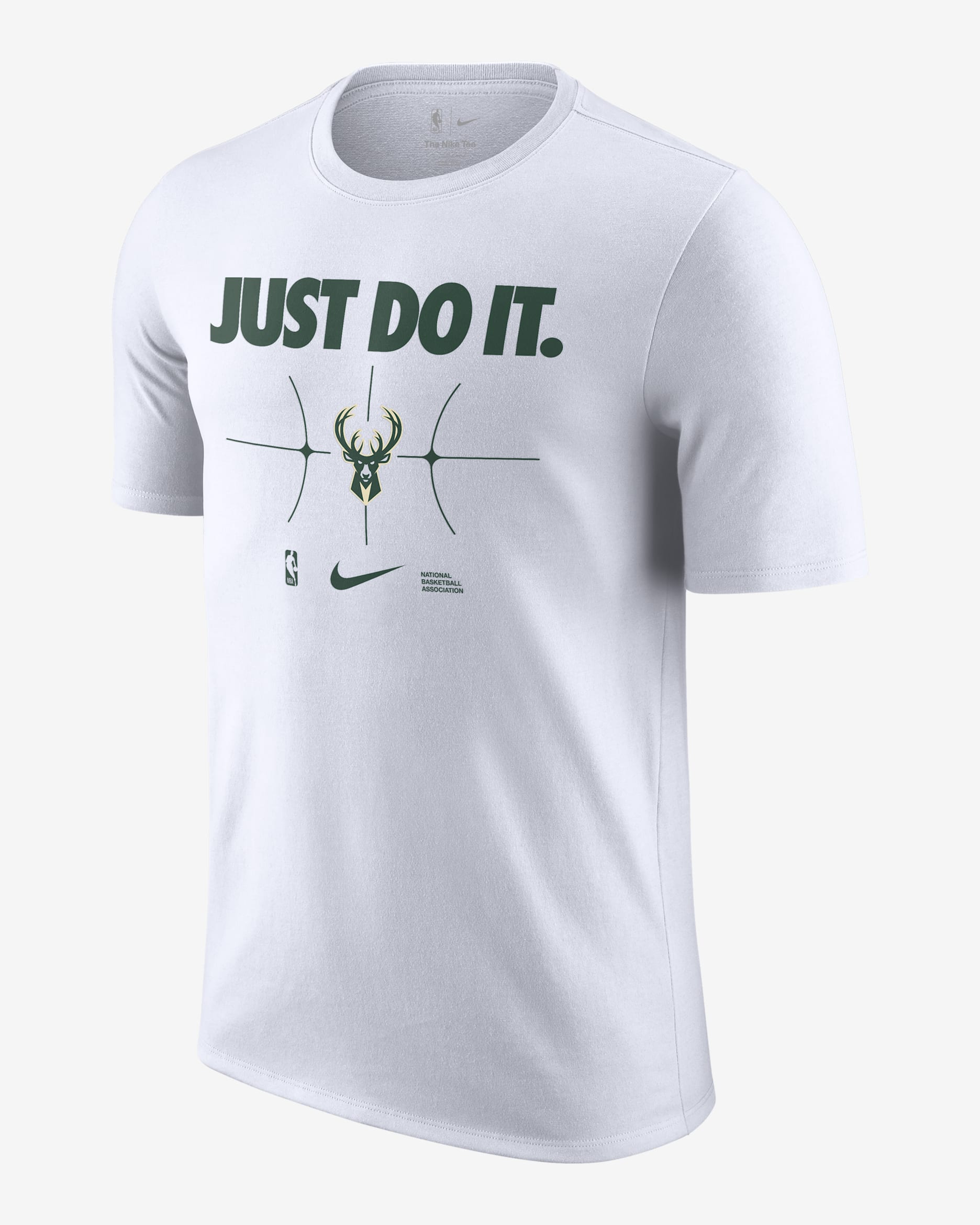Playera Nike de la NBA para hombre Milwaukee Bucks Essential - Blanco