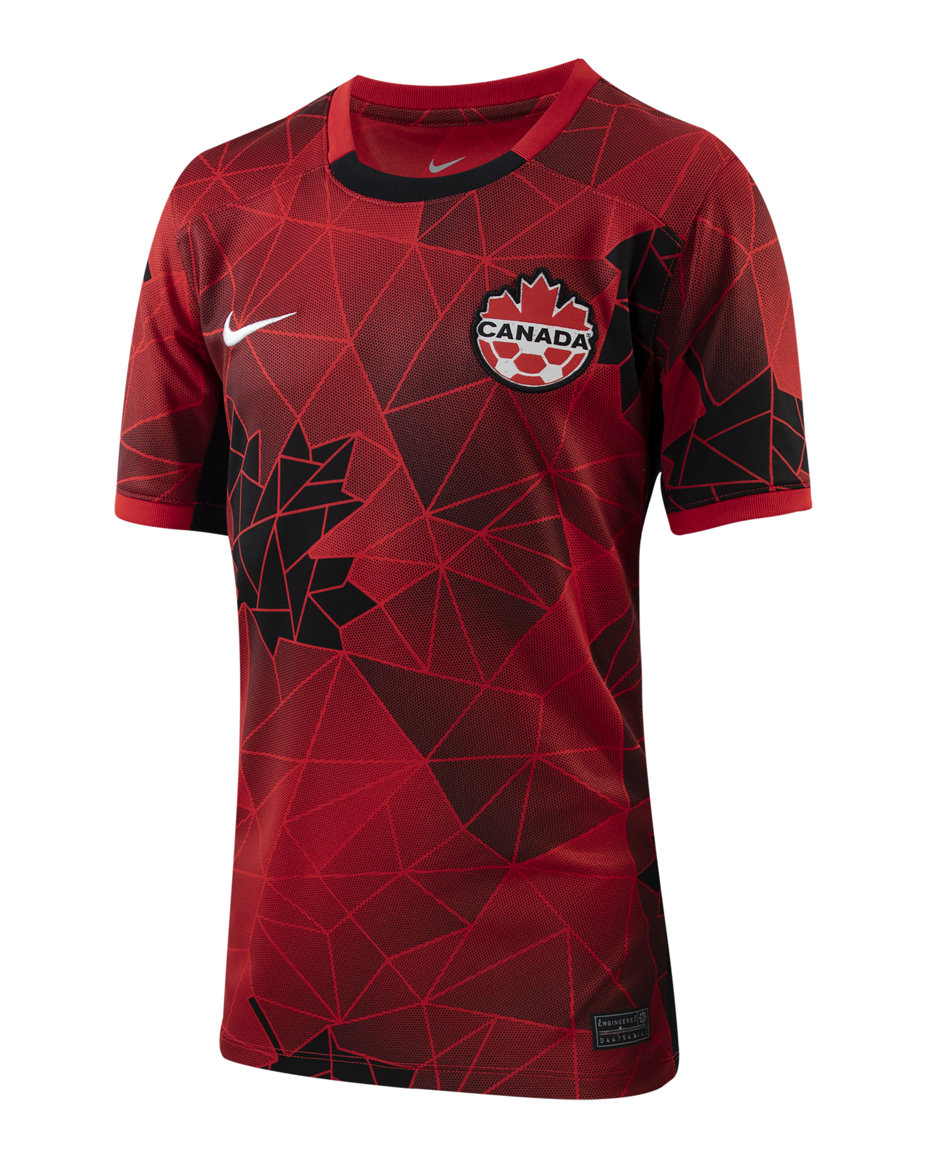 Canada 2023 Stadium Home Big Kids' Nike Dri-FIT Soccer Jersey - University Red