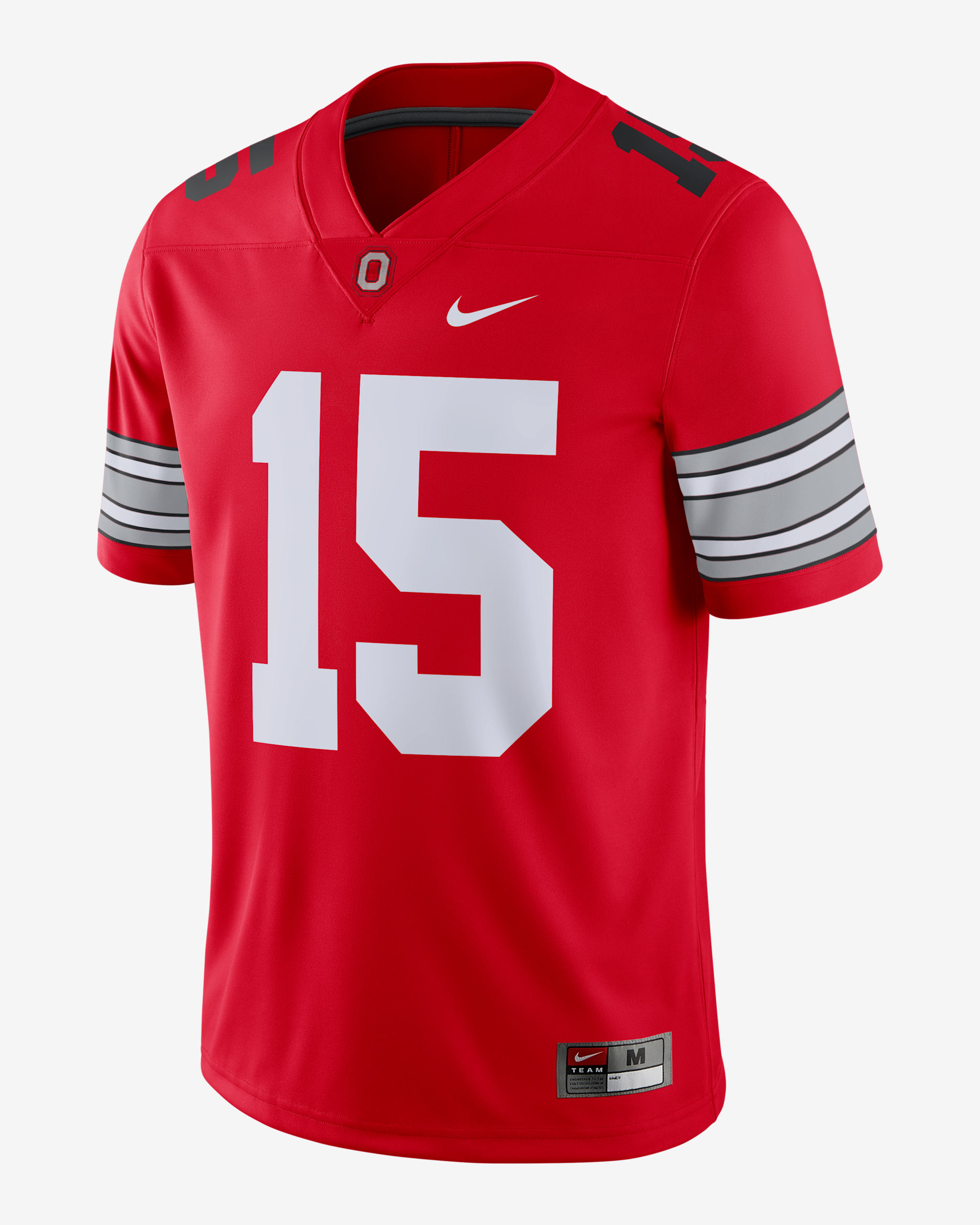 Nike College (Ohio State) Men's Game Football Jersey - University Red/Dark Grey