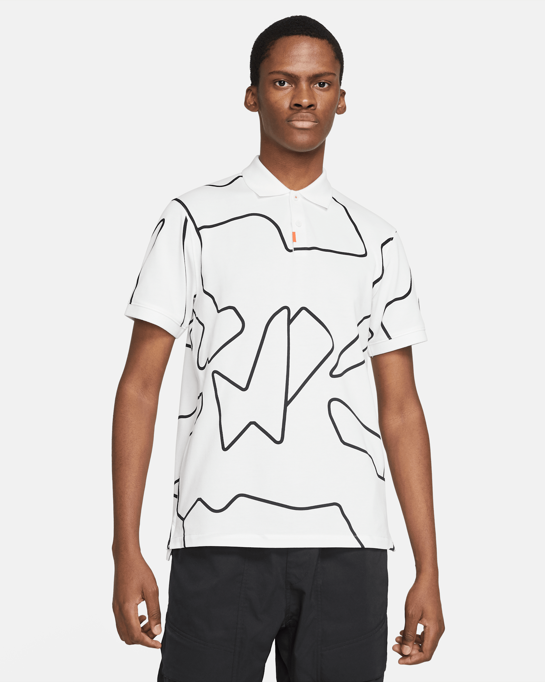 Das Nike Polo Herren-Poloshirt in schmaler Passform - Weiß