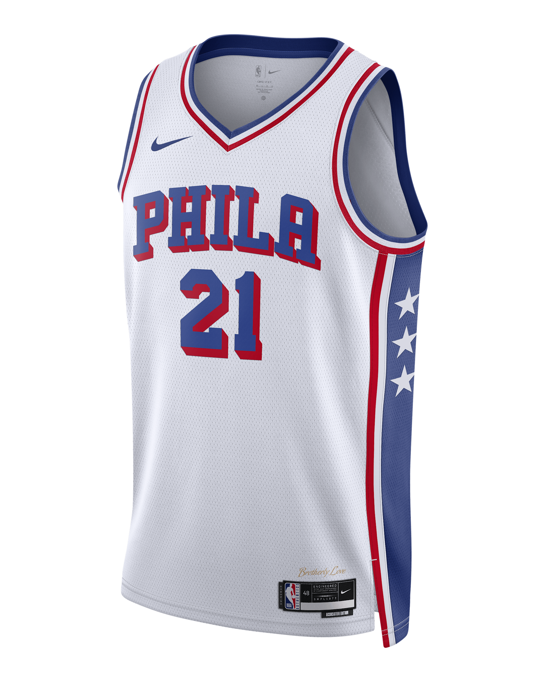 Joel Embiid Philadelphia 76ers 2023/24 Association Edition Men's Nike Dri-FIT NBA Swingman Jersey - White