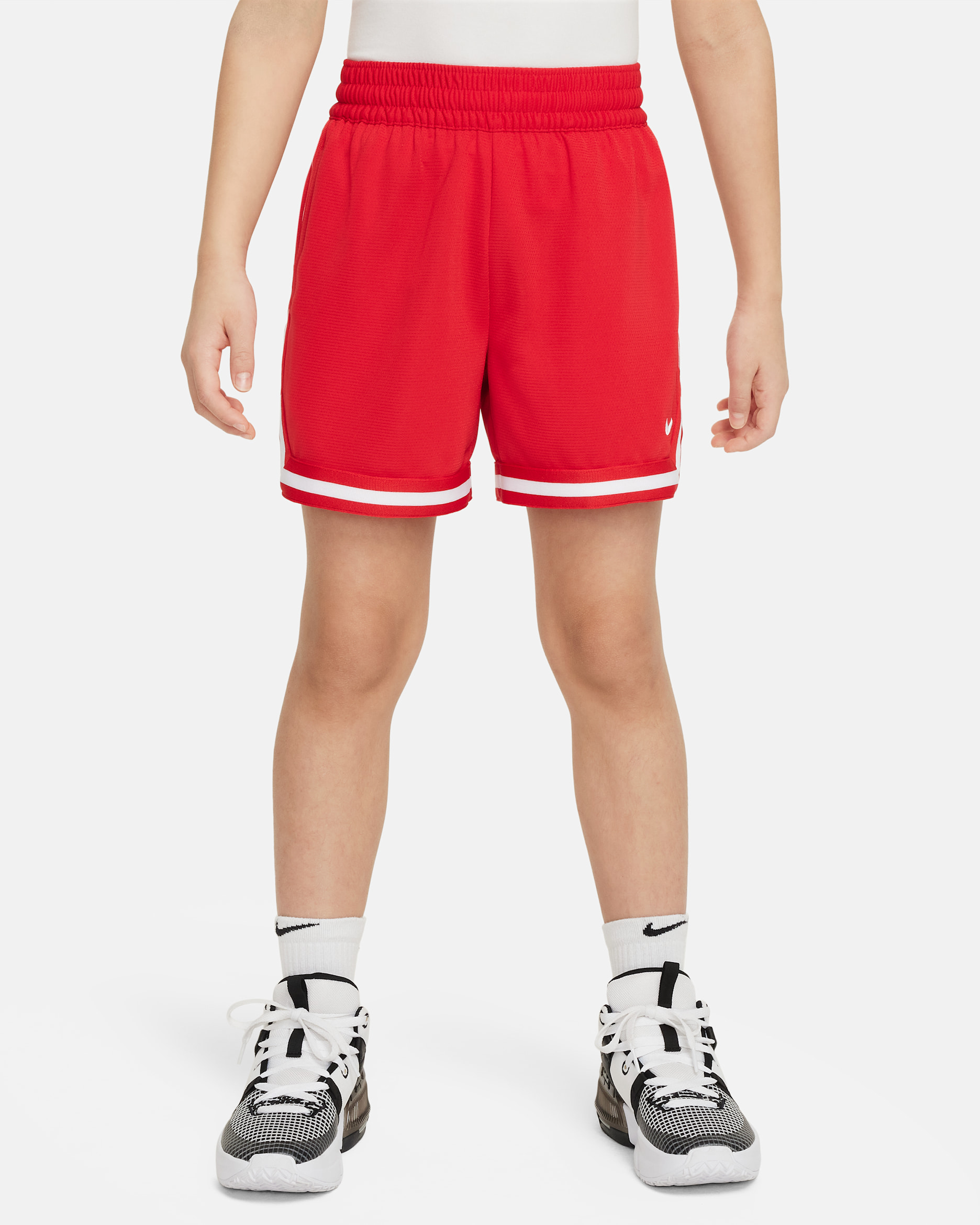 Nike DNA Big Kids' 5" Basketball Shorts - University Red/White