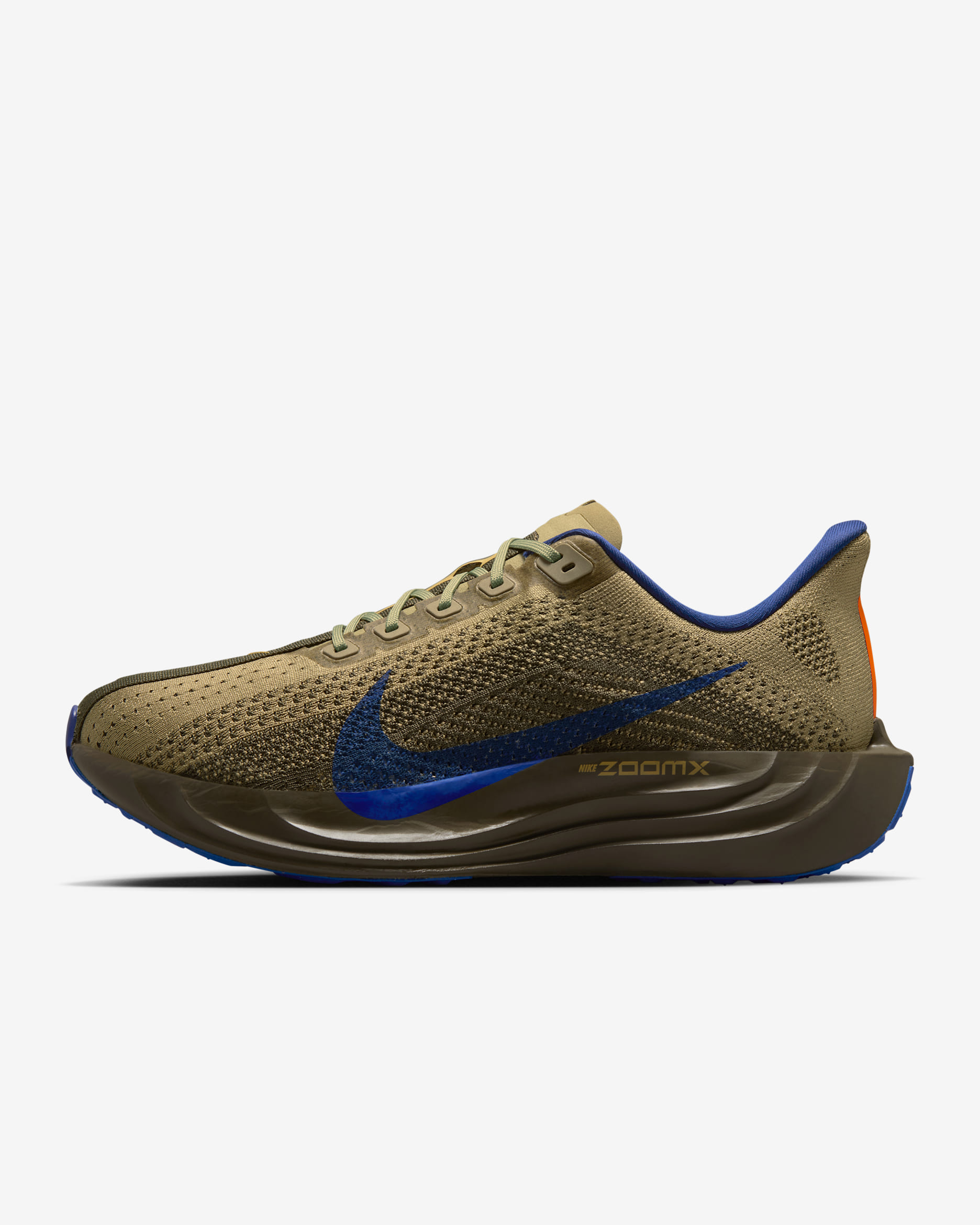 Nike Pegasus Plus Men's Road Running Shoes - Cargo Khaki/Neutral Olive/Racer Blue/Deep Royal Blue