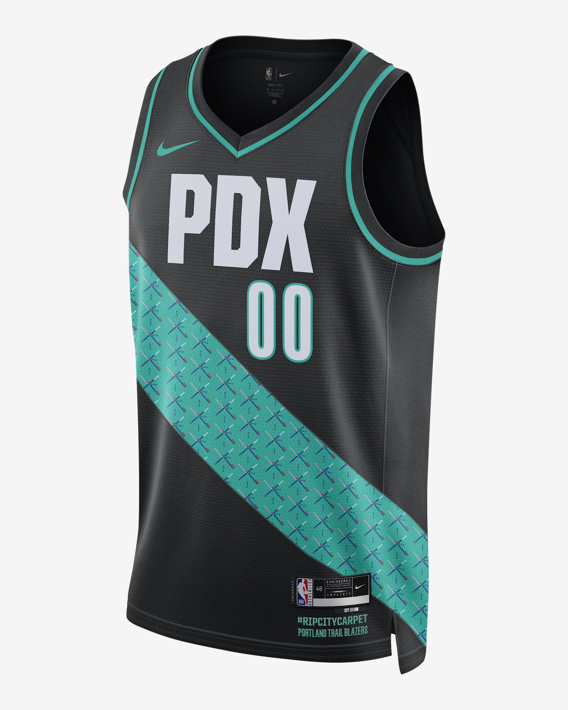 Scoot Henderson Portland Trail Blazers City Edition Men's Nike NBA Swingman Jersey - Black