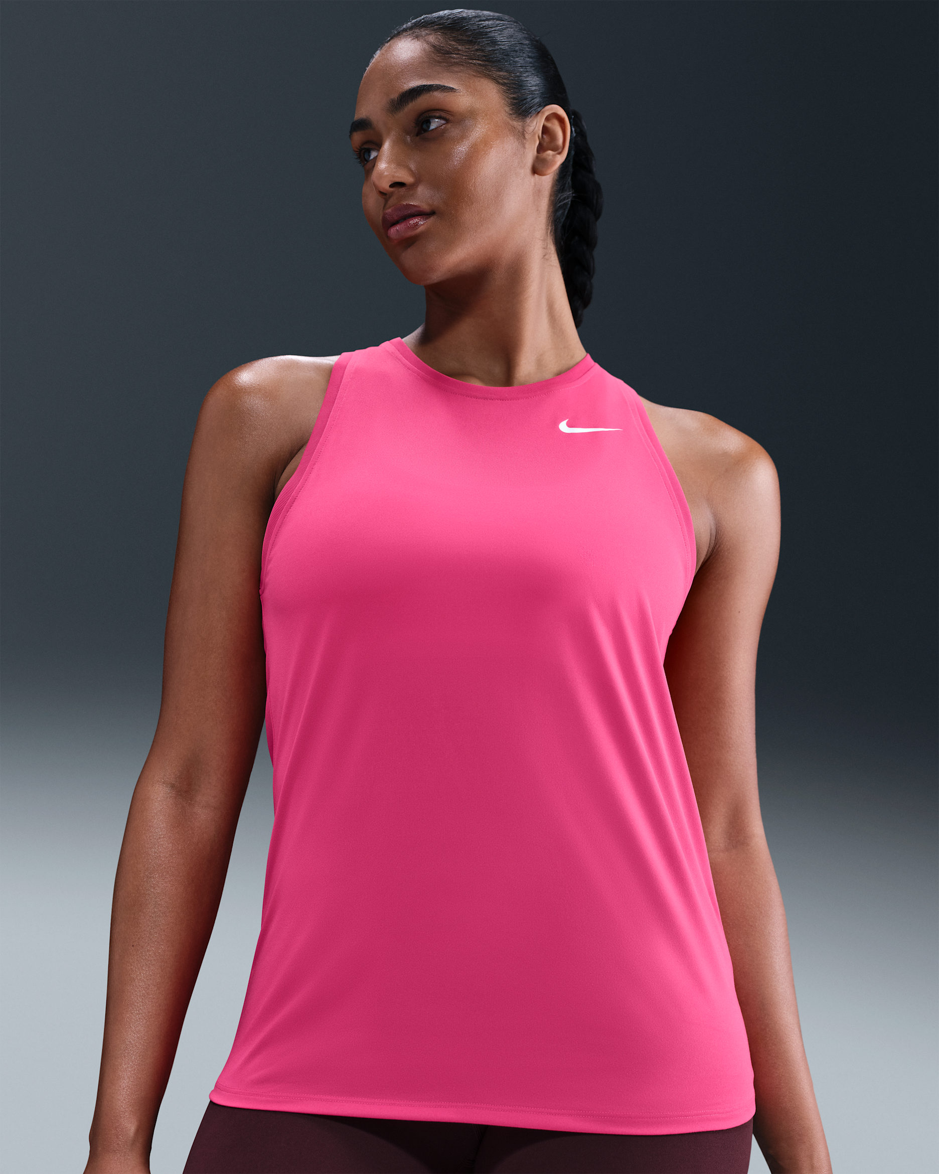 Nike Dri-FIT Women's Training Tank - Rush Pink/White