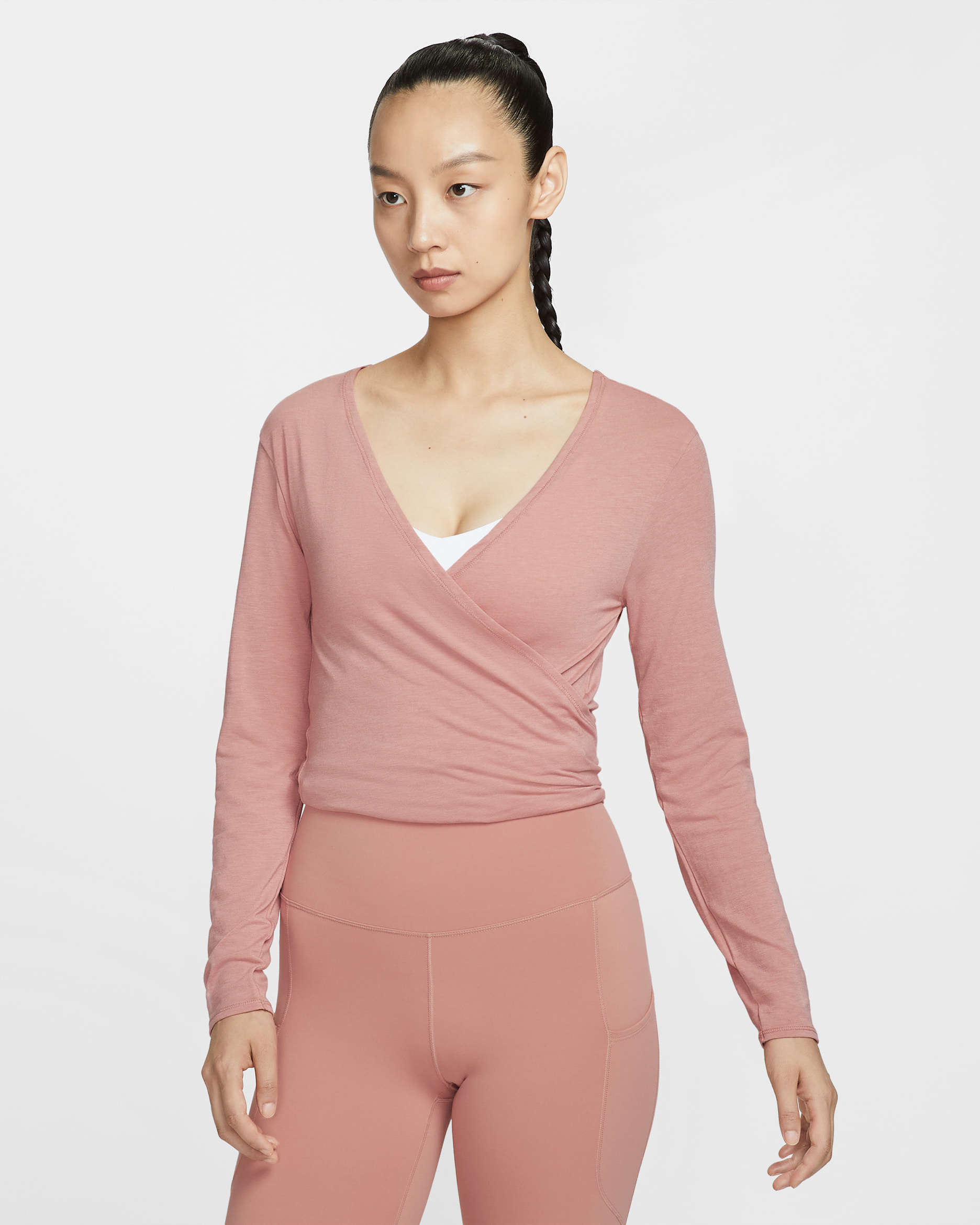 Nike One Relaxed Women's Dri-FIT Top - Rust Pink/Canyon Rust