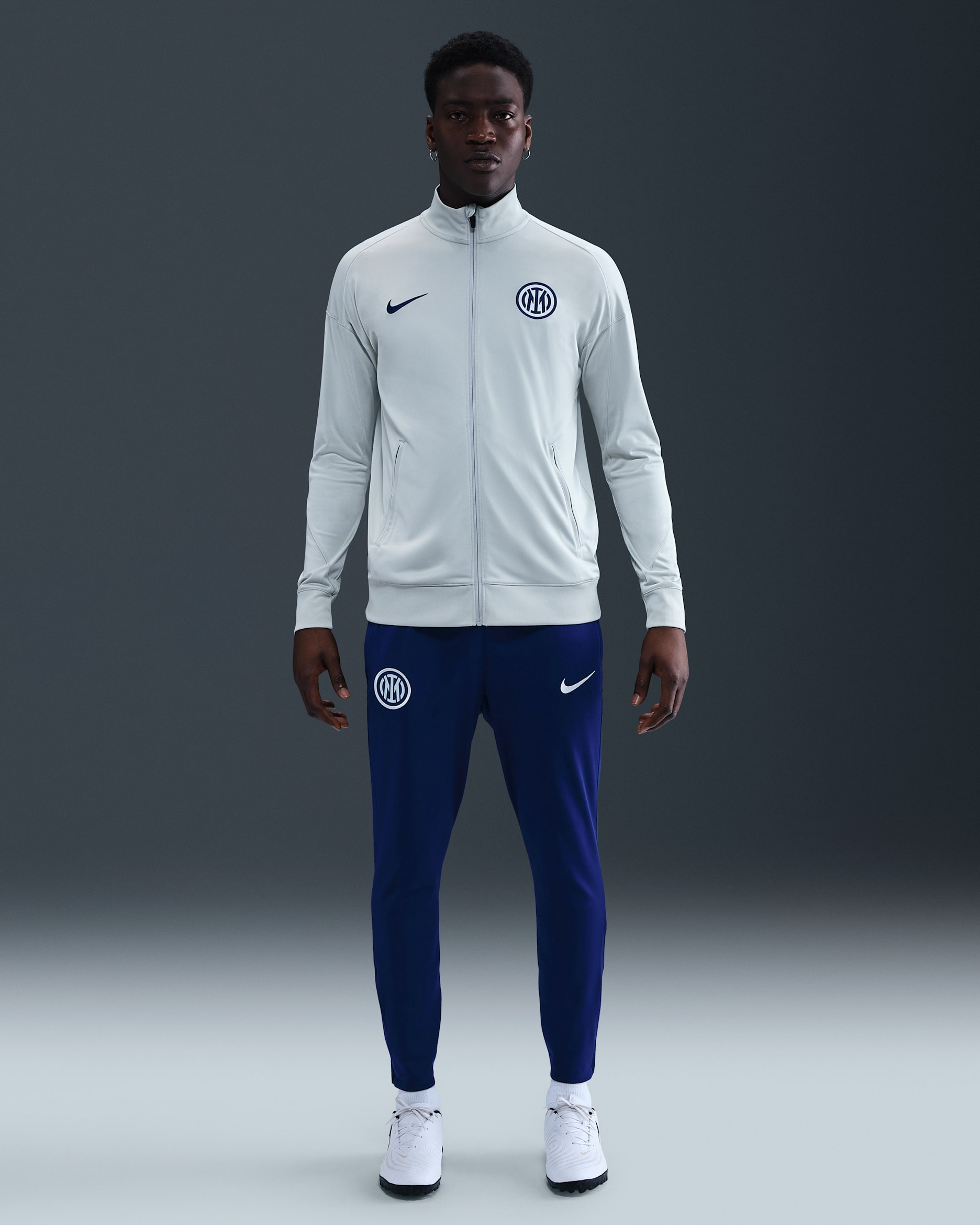 Inter Milan Strike Nike Dri-FIT Örgü Erkek Futbol Eşofman Altı - Blue Void/Ghost Aqua/Ghost Aqua