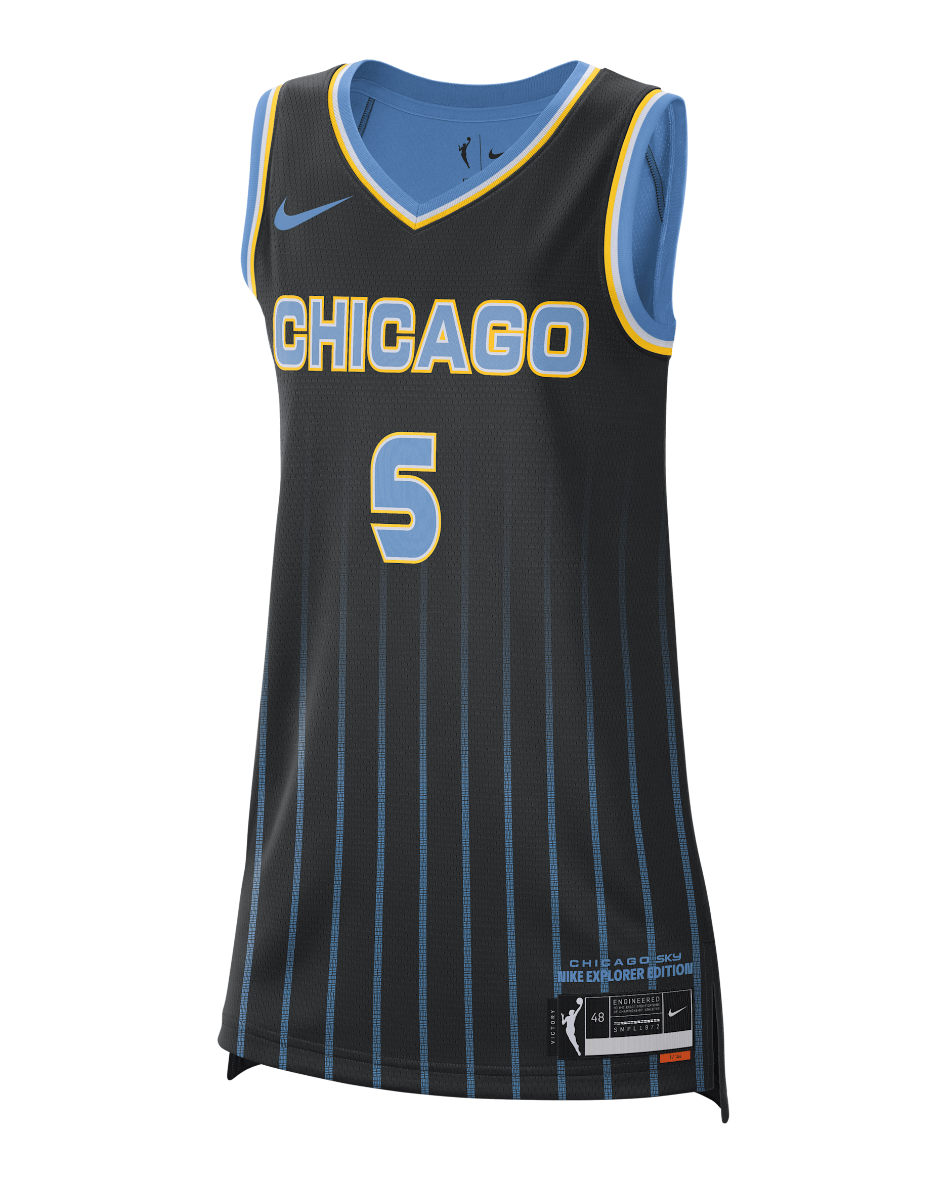Chicago Sky Explorer Edition Nike Dri-FIT WNBA Victory Jersey - Black