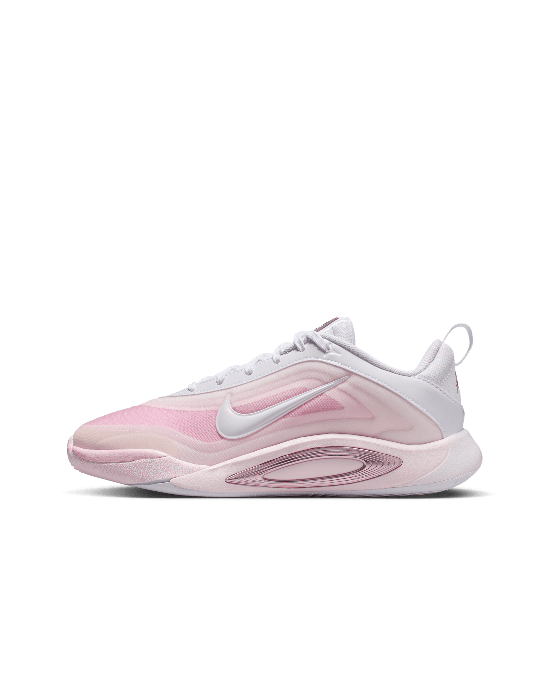 A'One A'ja Wilson Big Kids' Basketball Shoes - White/Prism Pink/Pink Ice/Perfect Pink