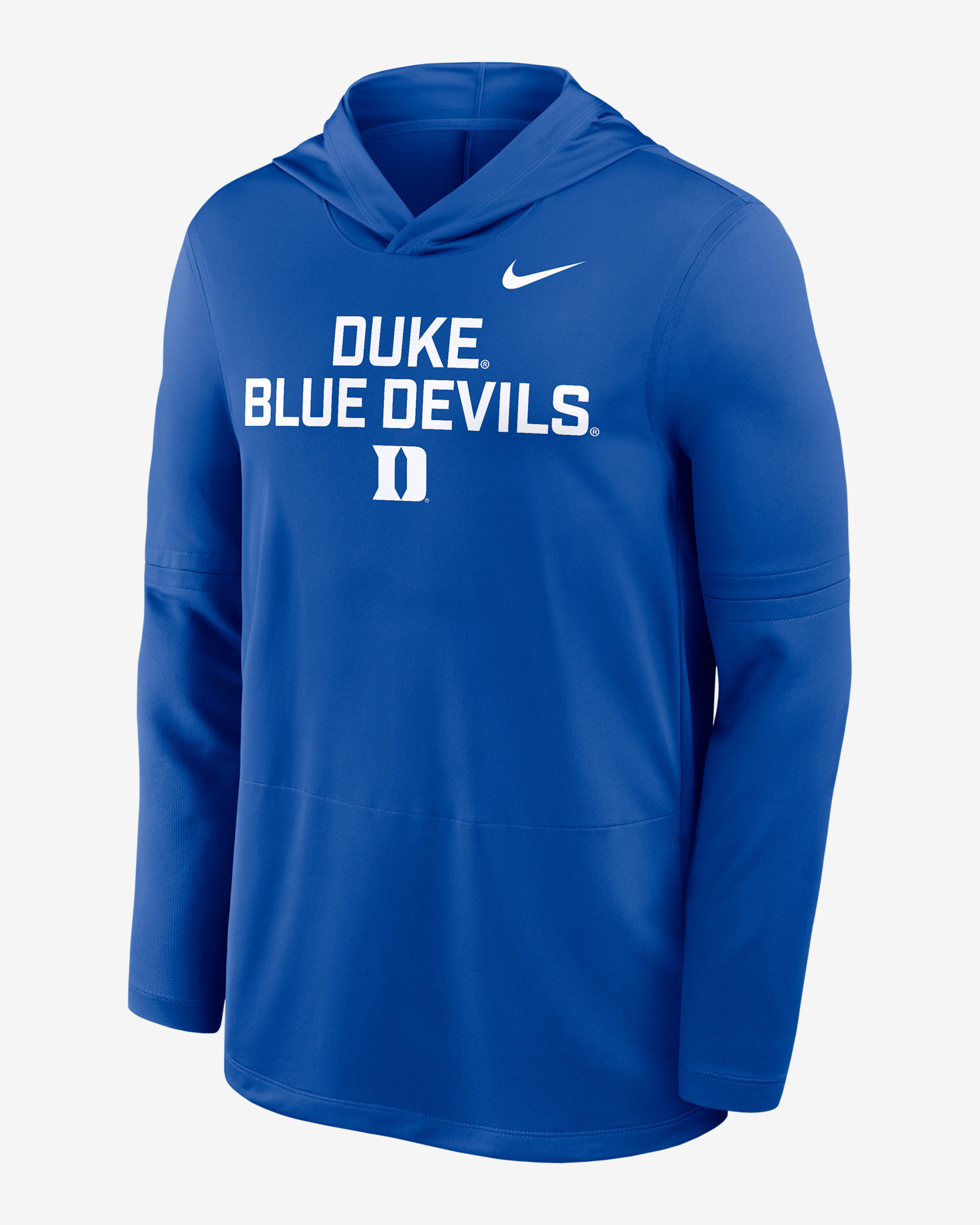 Duke Sideline Men's Nike Dri-FIT College Long-Sleeve Hooded Top - Royal