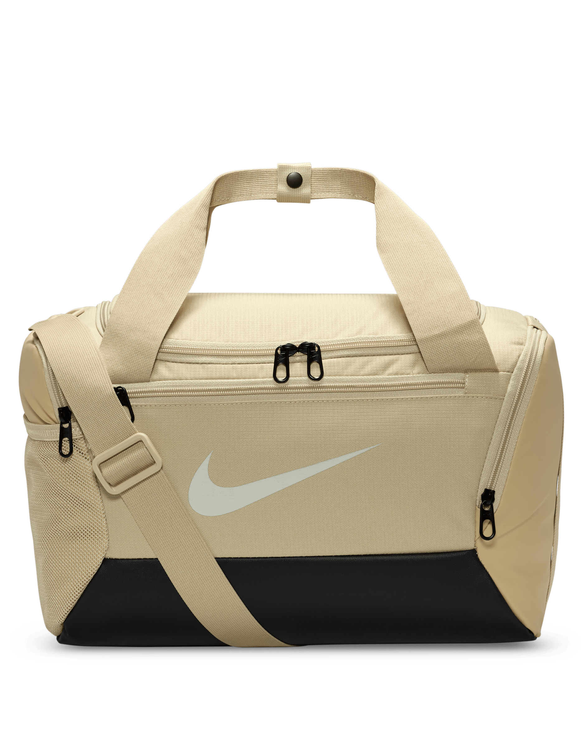 Τσάντα γυμναστηρίου για προπόνηση Nike Brasilia 9.5 (μέγεθος Extra Small, 25 L) - Desert Khaki/Μαύρο/Sail