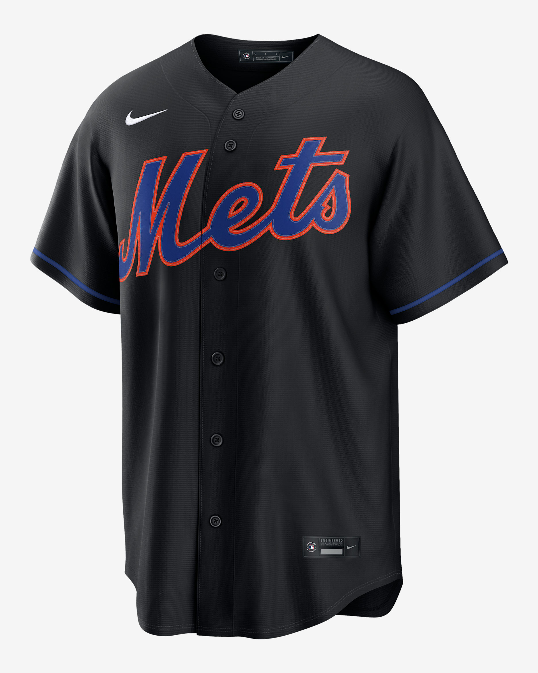 Francisco Lindor New York Mets Men's Nike MLB Replica Jersey - Black