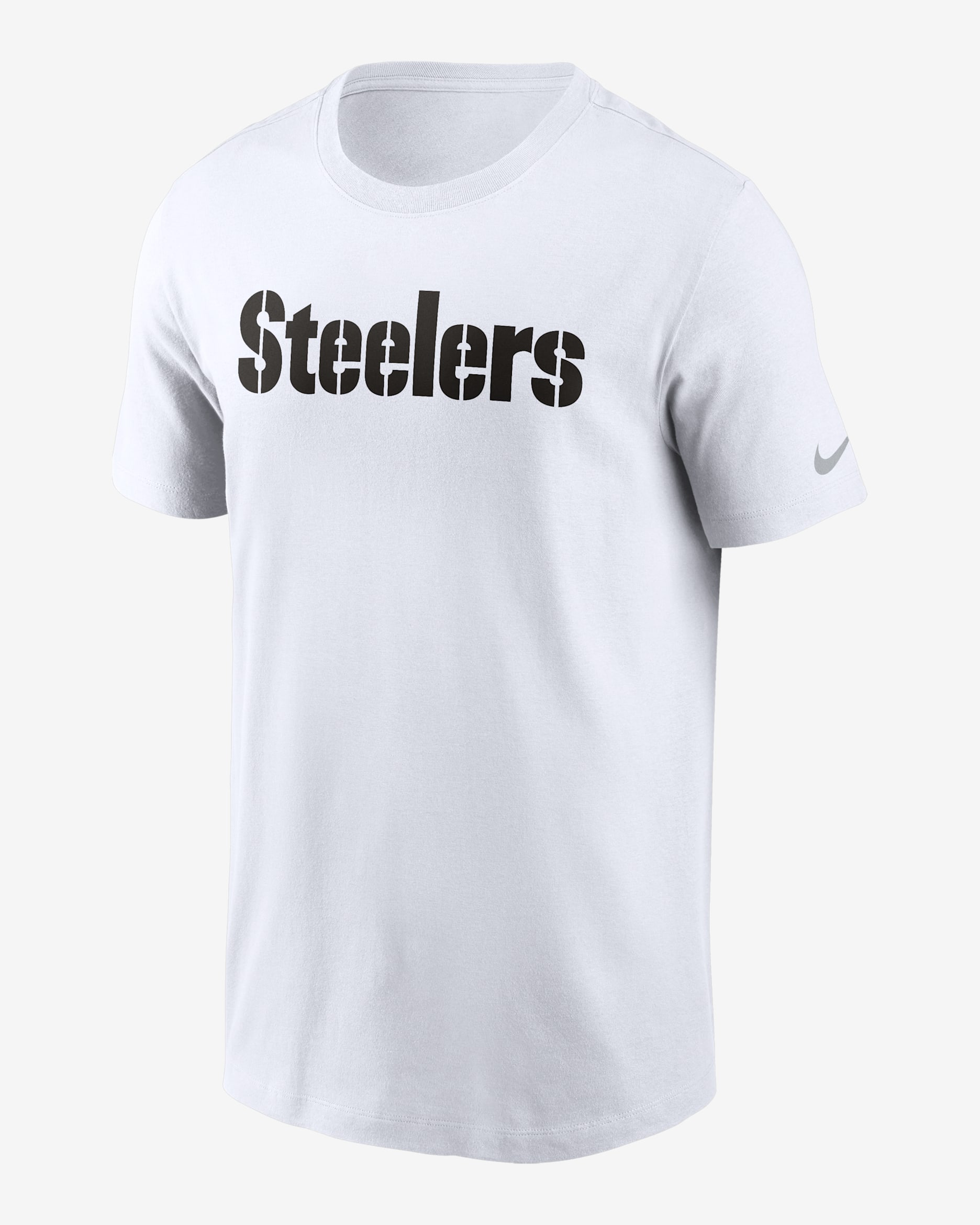Pittsburgh Steelers Primetime Wordmark Essential Men's Nike NFL T-Shirt - White