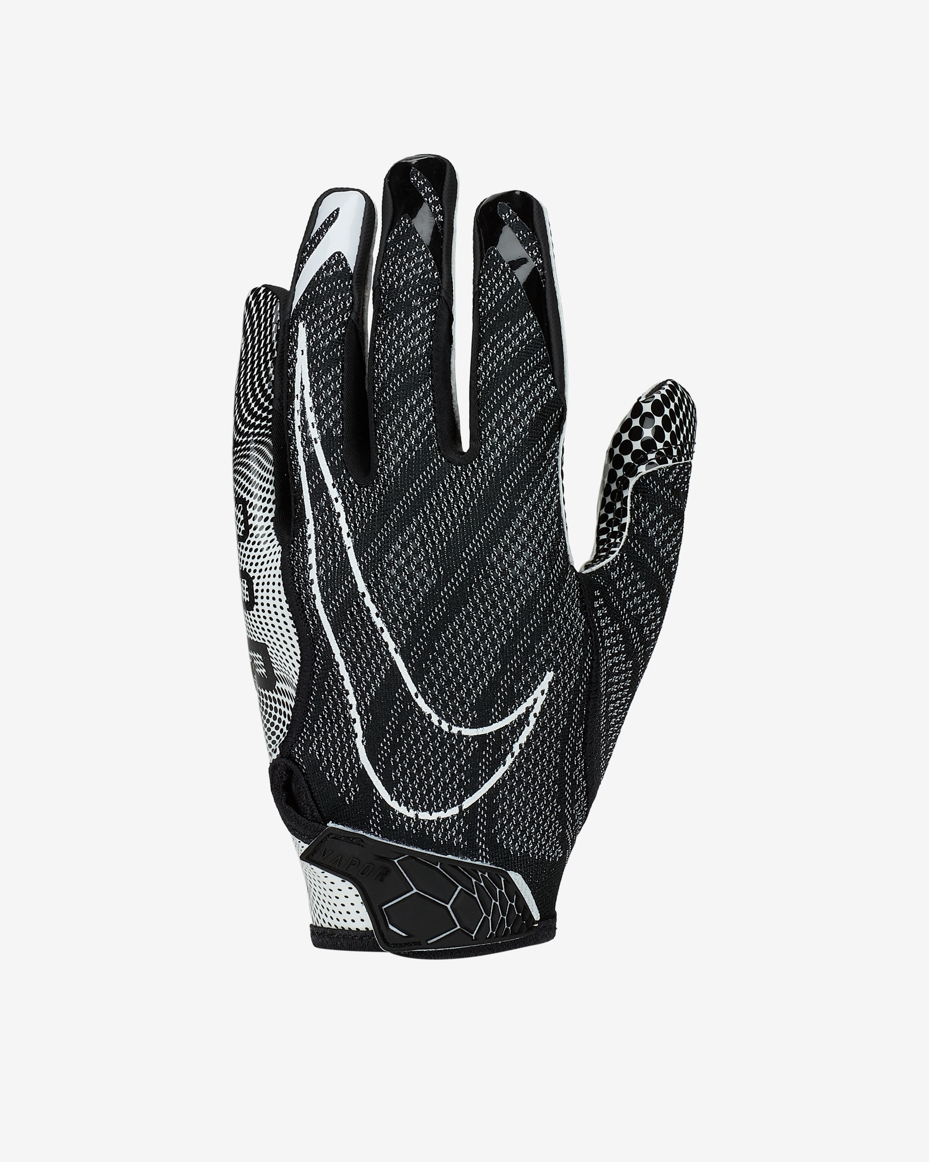 Guantes de fútbol americano Nike Vapor Knit 3.0 - Negro/Blanco/Negro