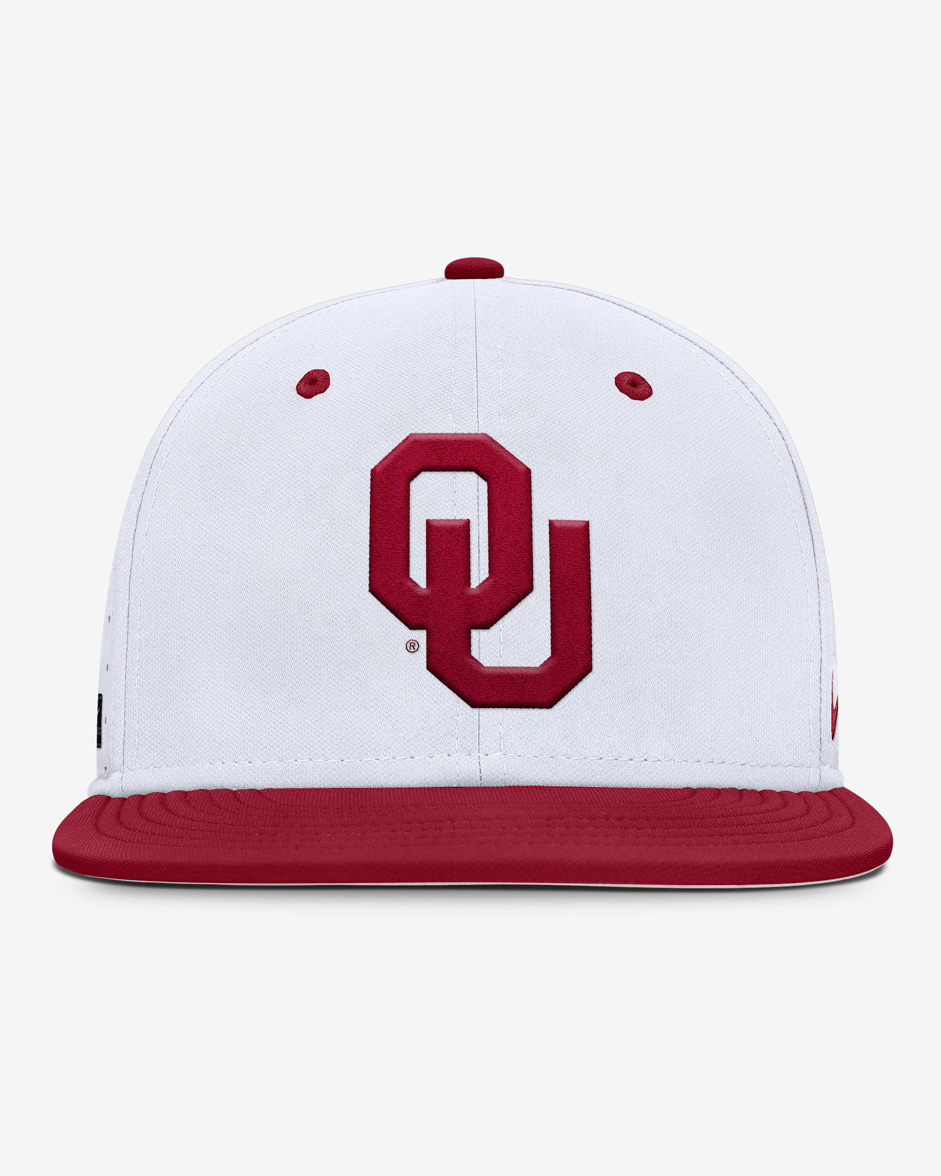 Oklahoma Sooners Dugout True Men’s Nike Dri-FIT College Fitted Hat - White