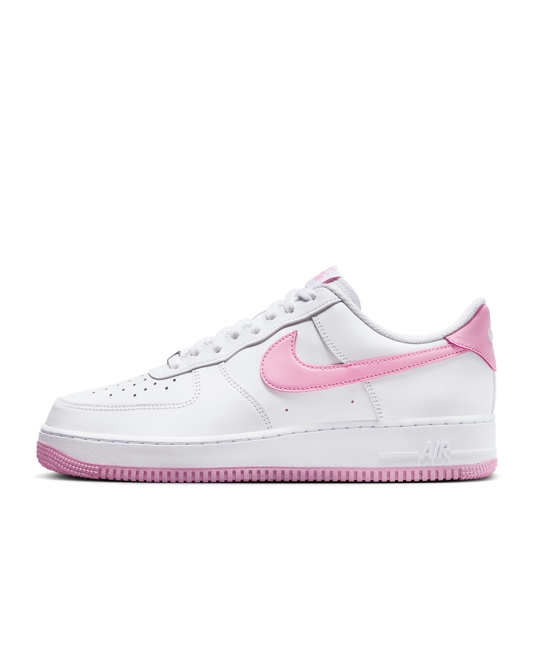 Nike Air Force 1 '07 Men's Shoes - White/White/Pink Rise