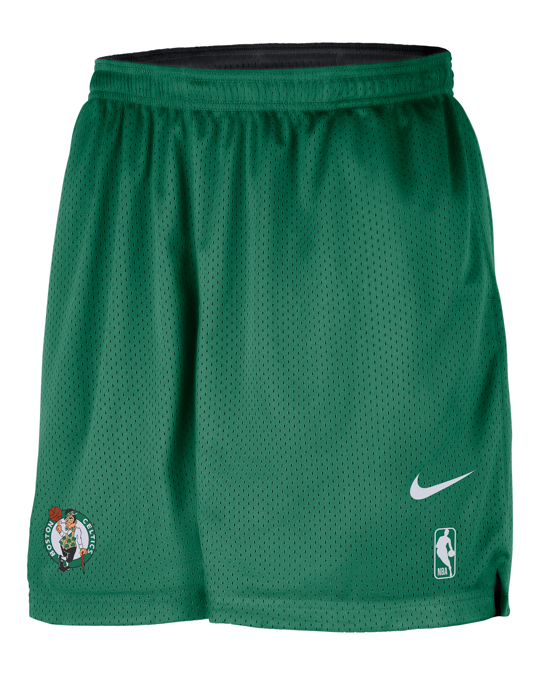 Boston Celtics Courtside Men's Nike NBA Mesh Practice Shorts - Clover/Black