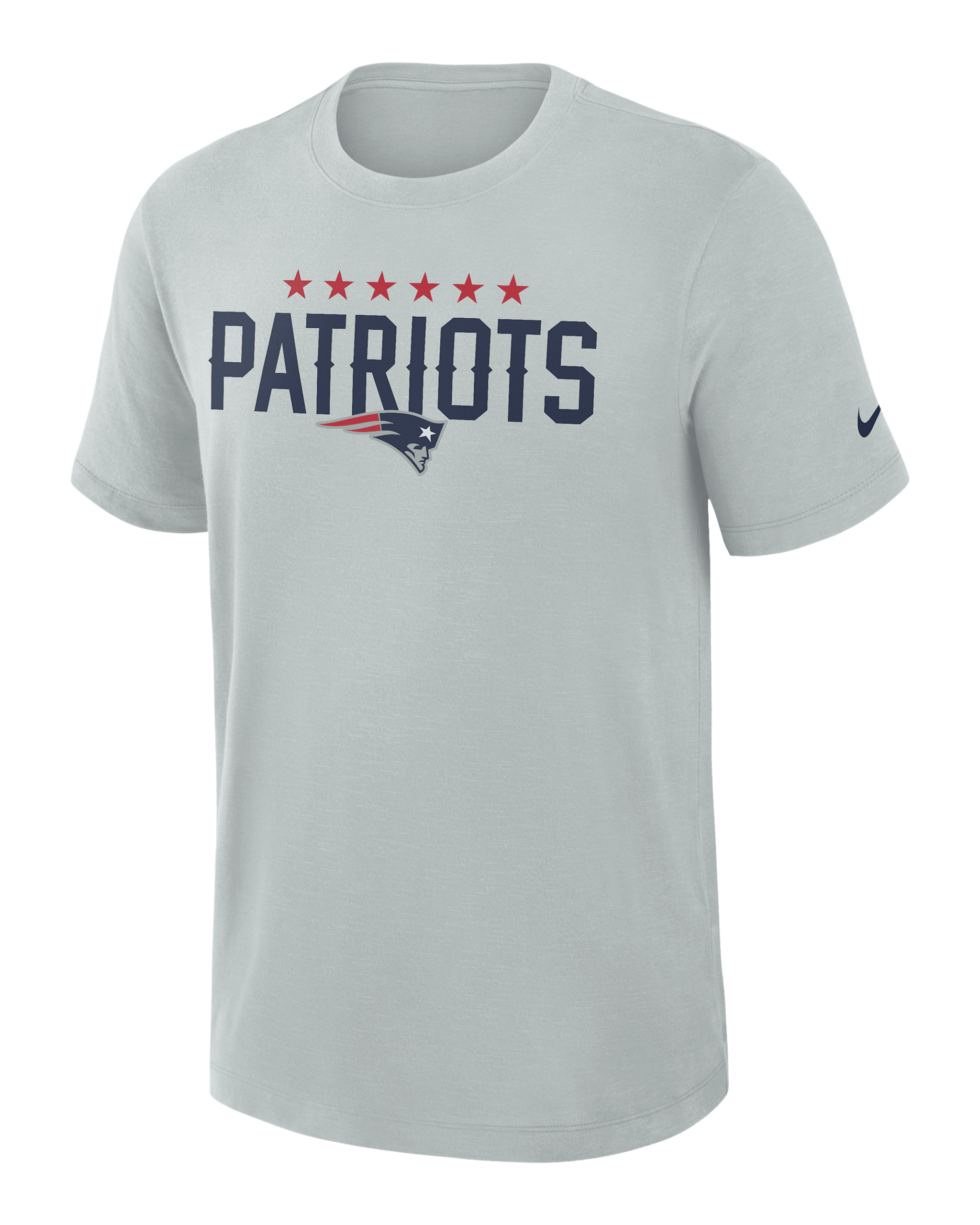 New England Patriots Rivalries Collection Slub Men's Nike Dri-FIT NFL T-Shirt - Silver