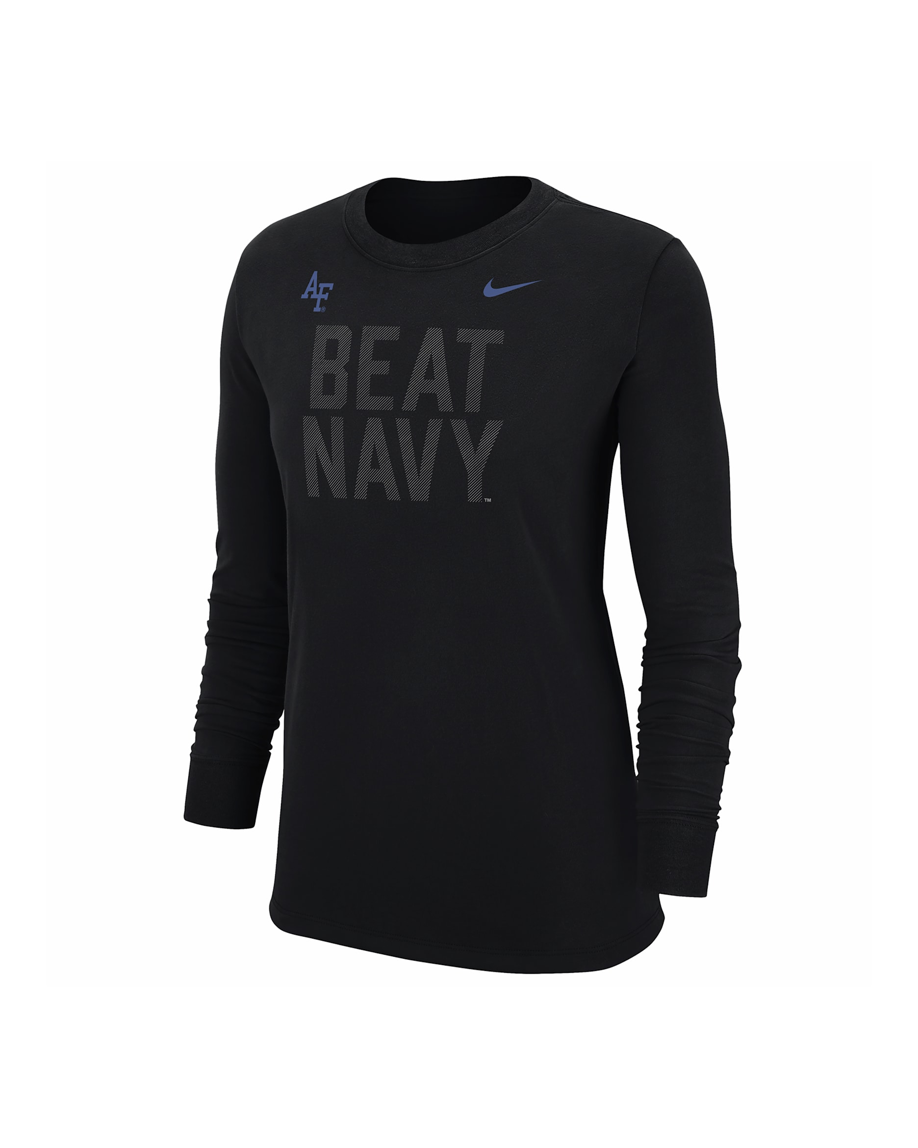 Air Force Women's Nike College Long-Sleeve T-Shirt - Black