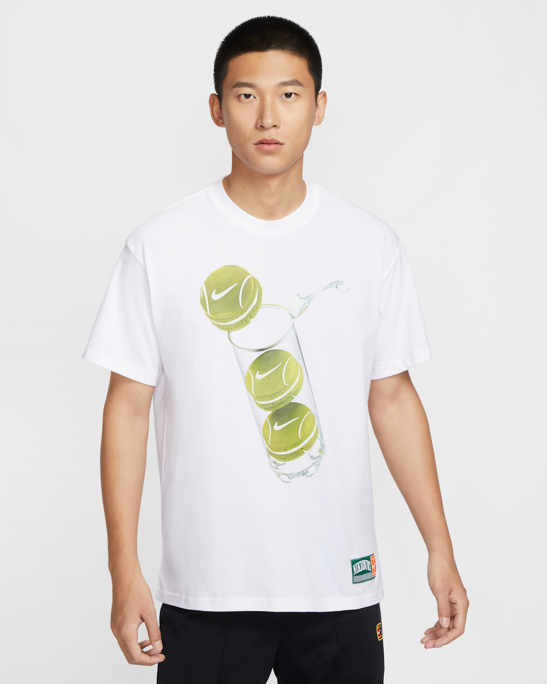 ナイキコート メンズ マックス90 テニス Tシャツ - ホワイト