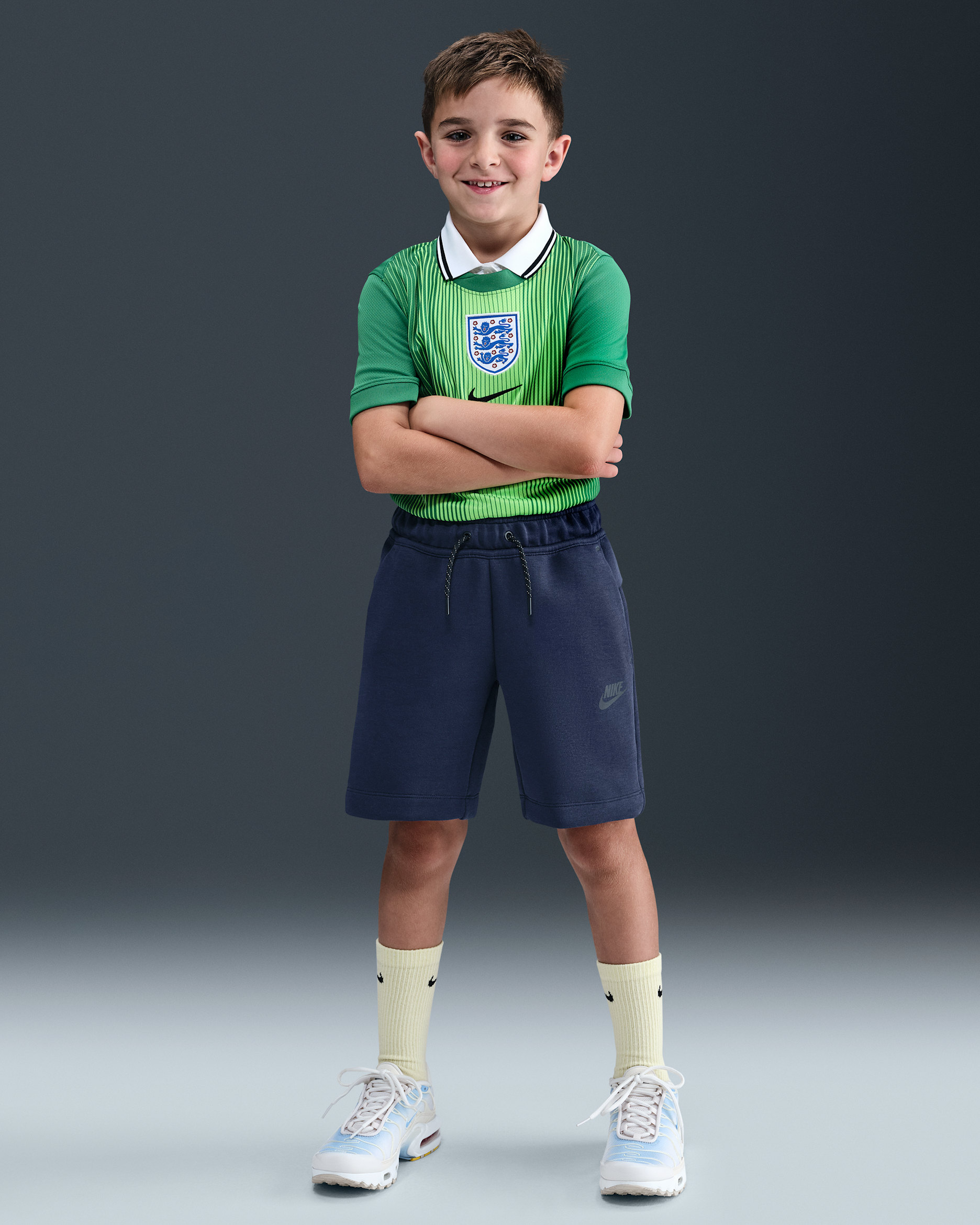 Nike Sportswear Tech Fleece Big Kids' (Boys') Shorts - Obsidian/Black