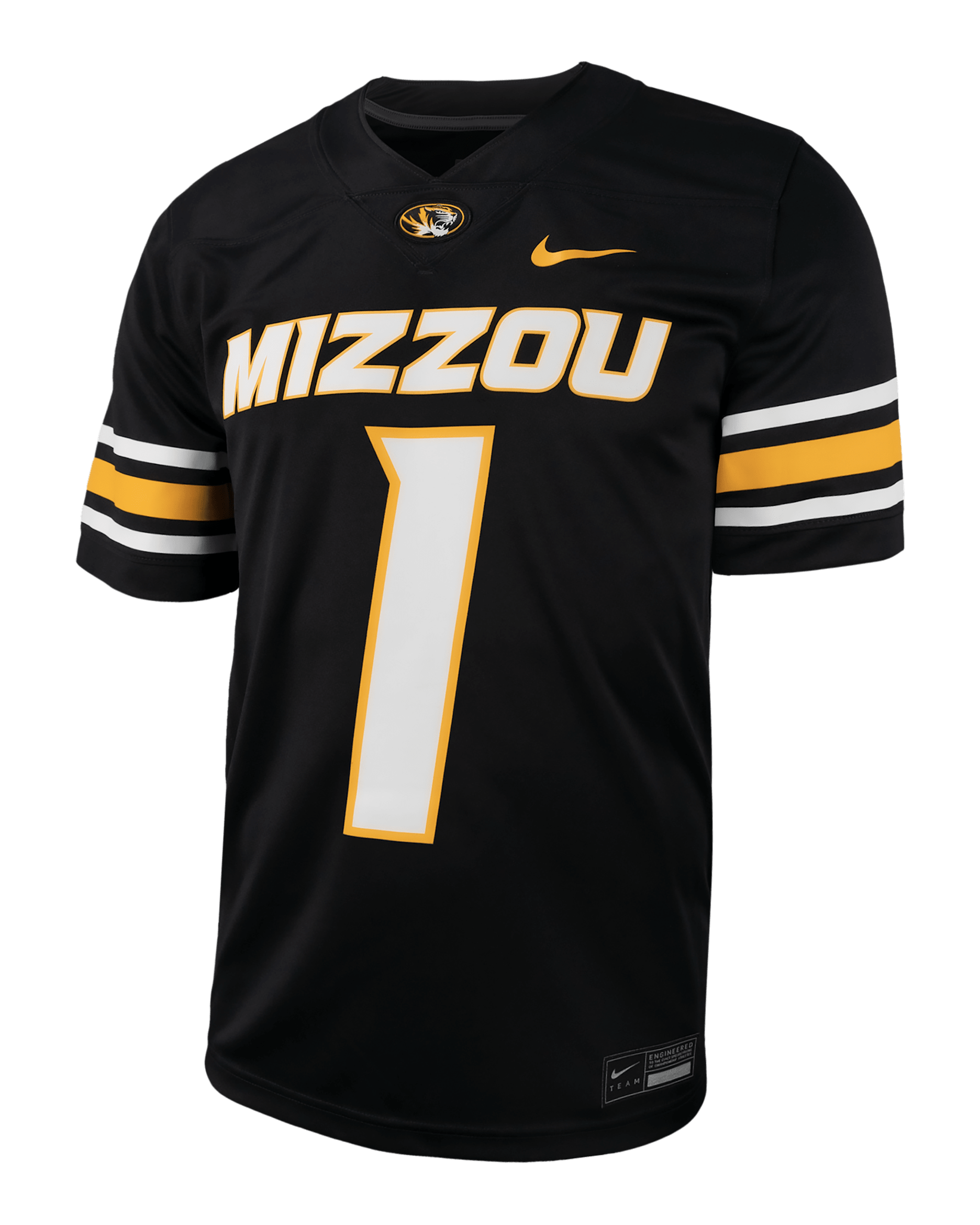 Missouri Men's Nike College Football Replica Jersey - Black