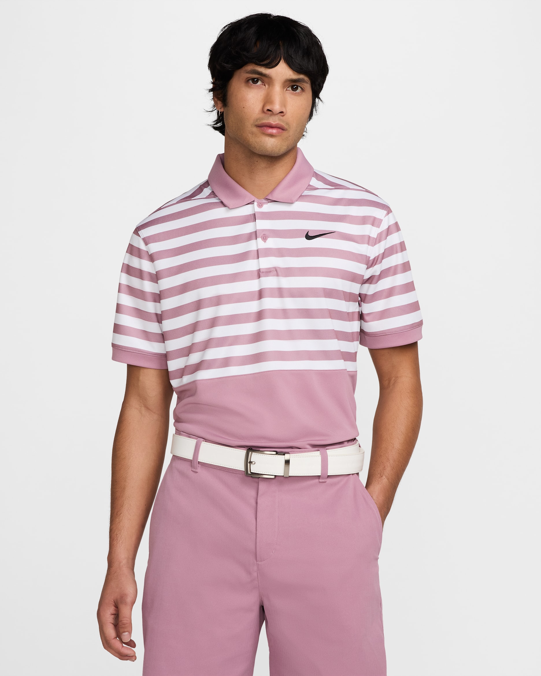 Polo de golf Dri-FIT para hombre Nike Victory+ - Polvo ciruela/Negro