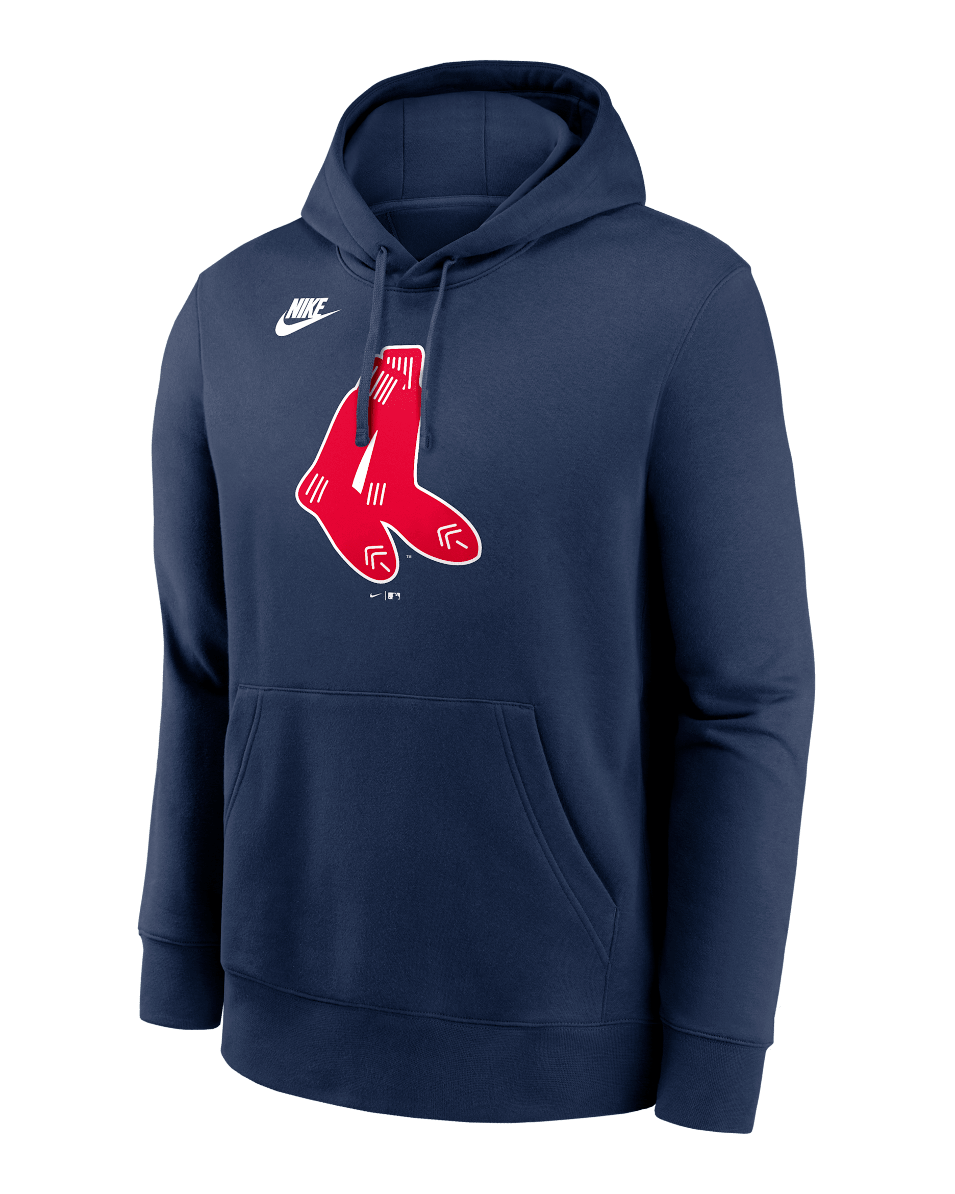 Boston Red Sox Cooperstown Logo Club Men's Nike MLB Pullover Hoodie - Navy