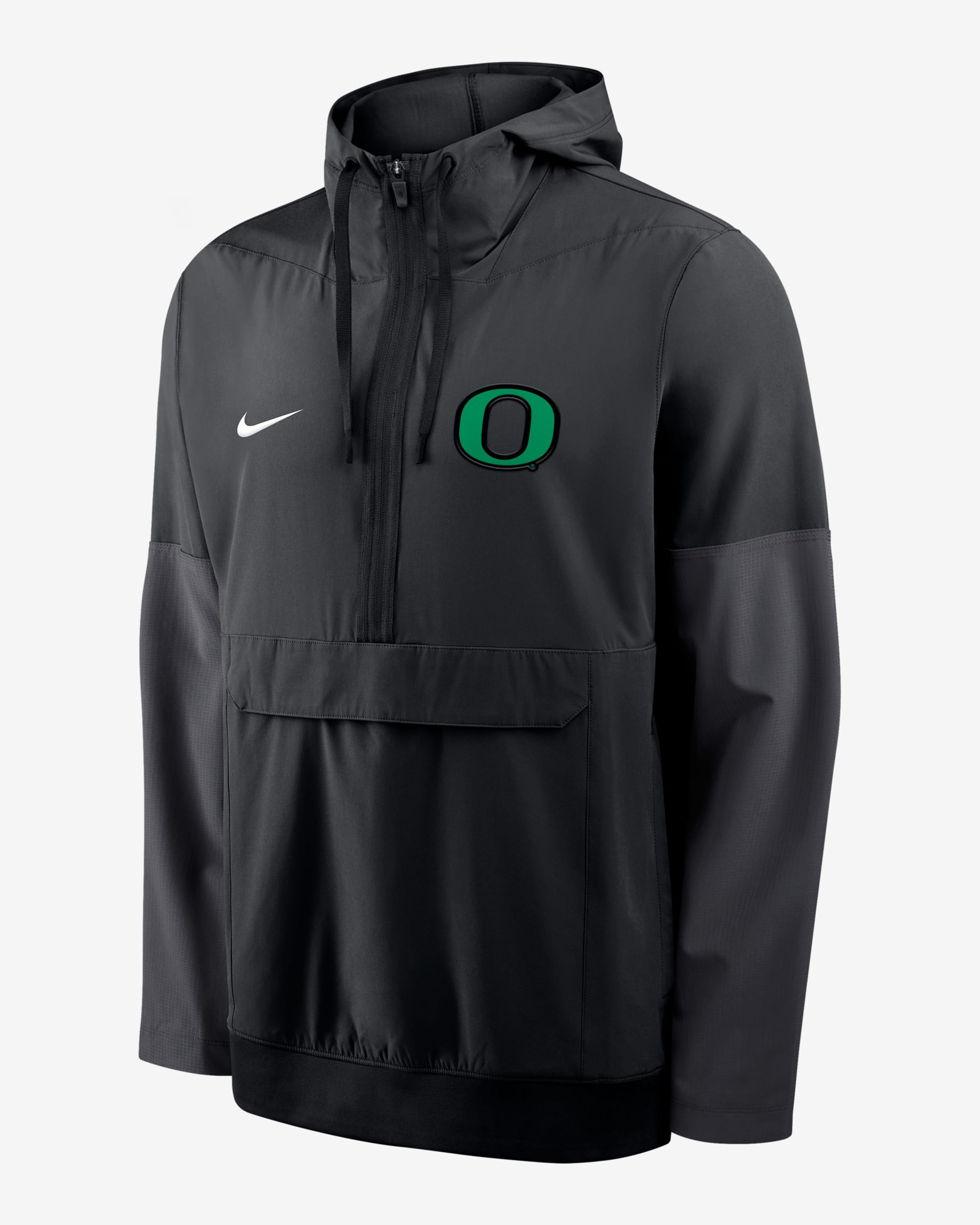 Oregon Anorak Men's Nike College 1/2-Zip Hooded Jacket - Black