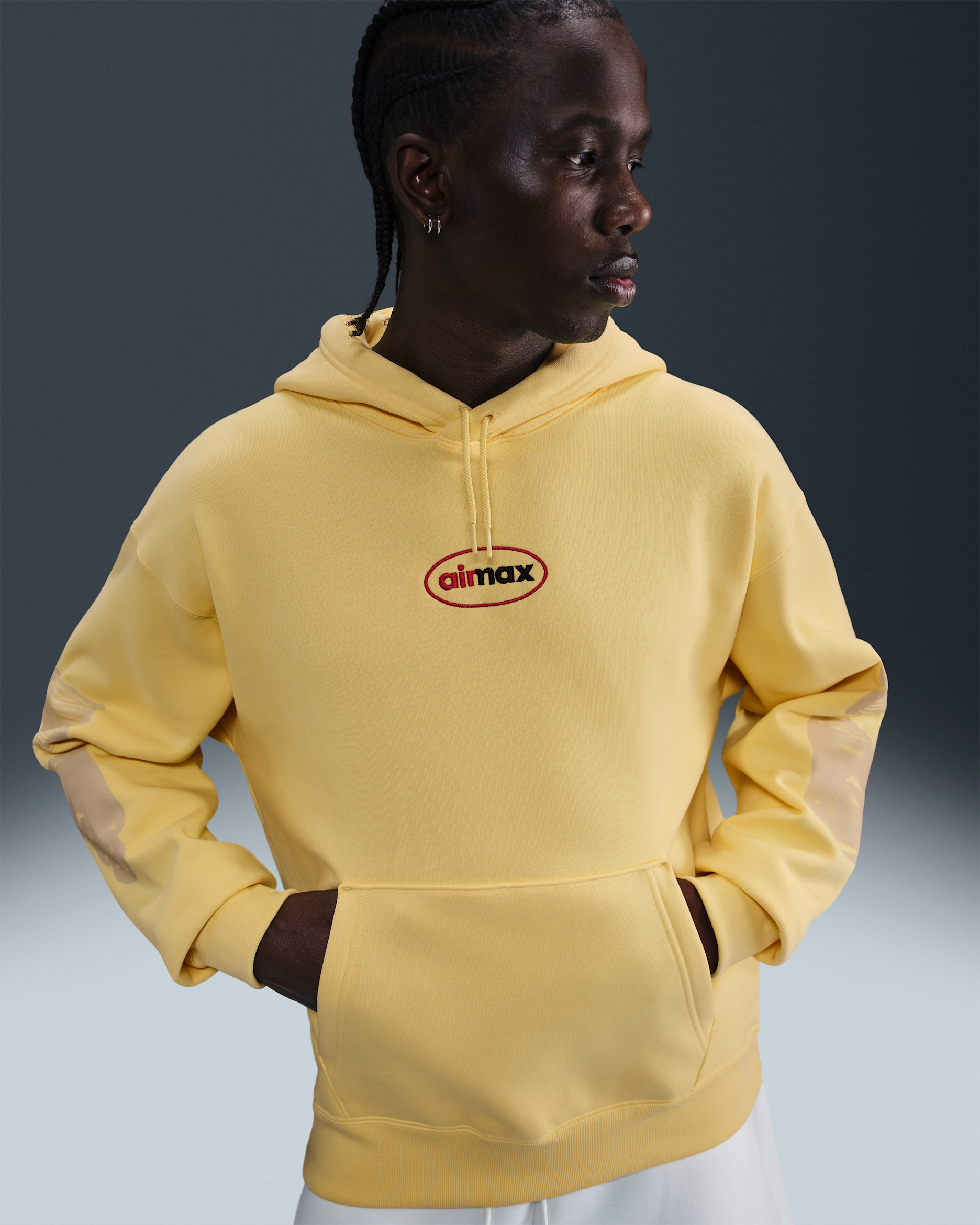 Liverpool FC Essential Special Edition Nike SB Fleece Kapüşonlu Futbol Sweatshirt'ü - Soft Yellow/Soft Yellow/Gym Red