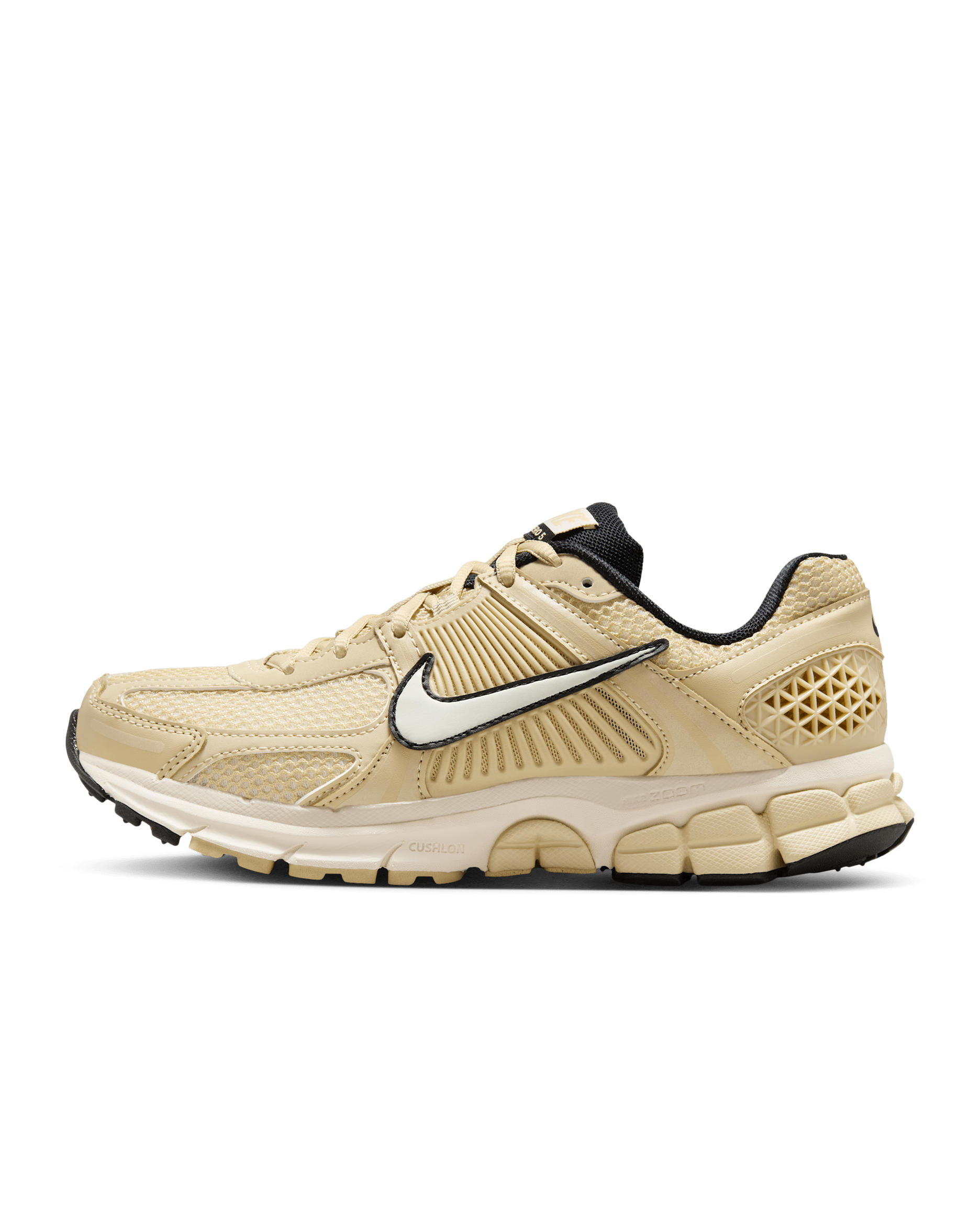 รองเท้าผู้หญิง Nike Zoom Vomero 5 - Team Gold/Hemp/Light Orewood Brown/Soft Pearl