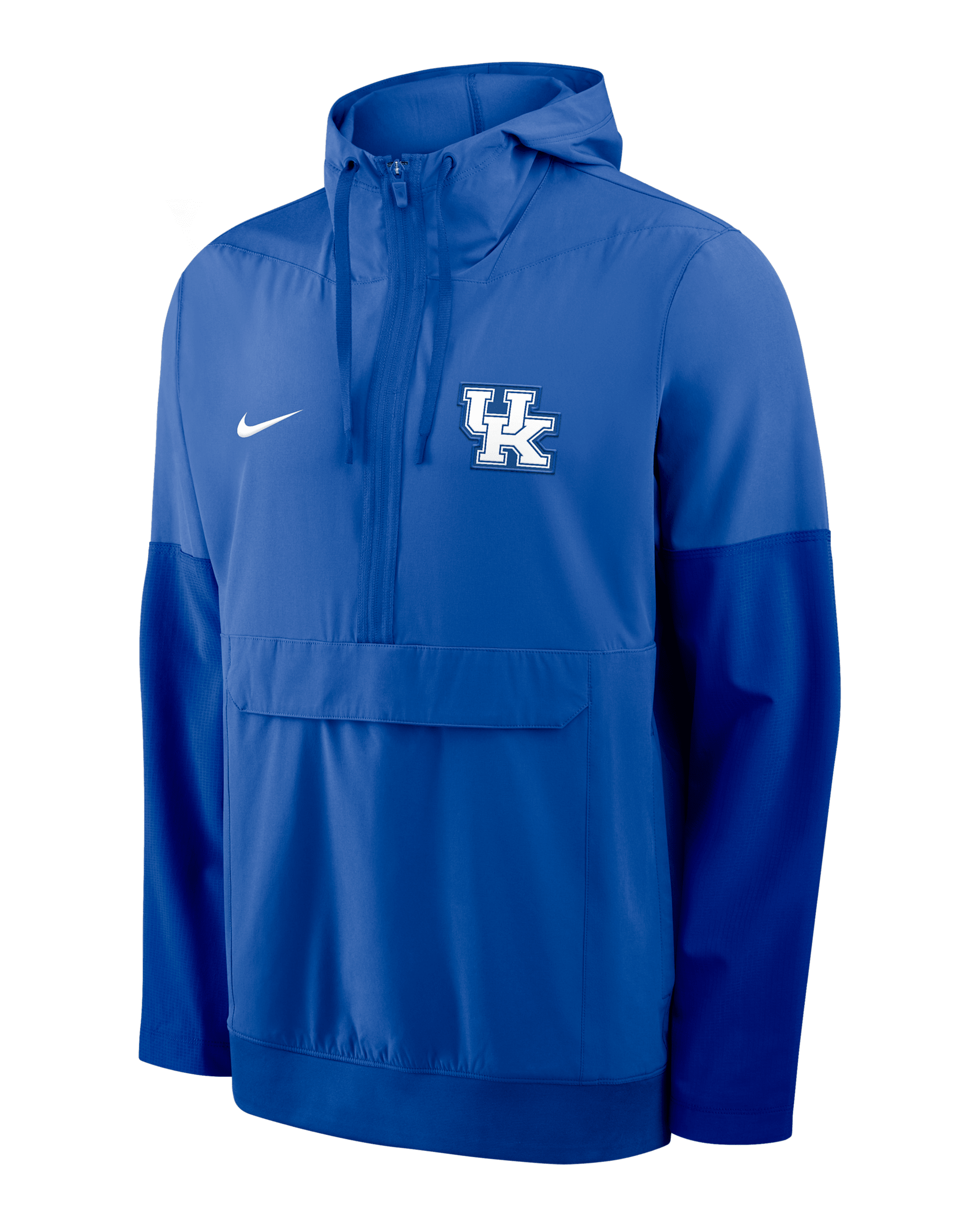 Chamarra universitaria Nike con gorro de medio cierre para hombre Kentucky Anorak - Royal