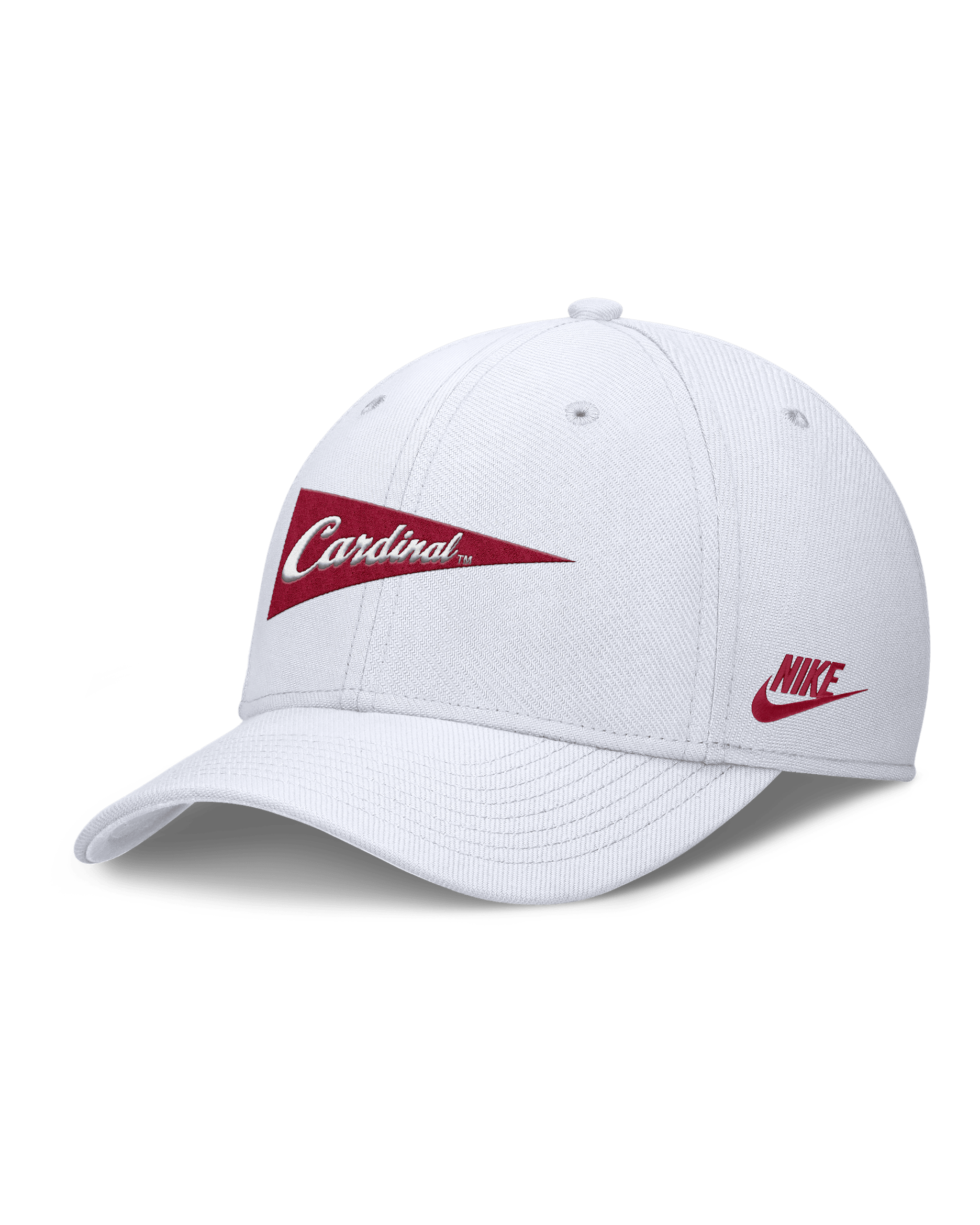 Gorra universitaria Nike Dri-FIT para hombre Stanford Primetime Rise Academic - Blanco