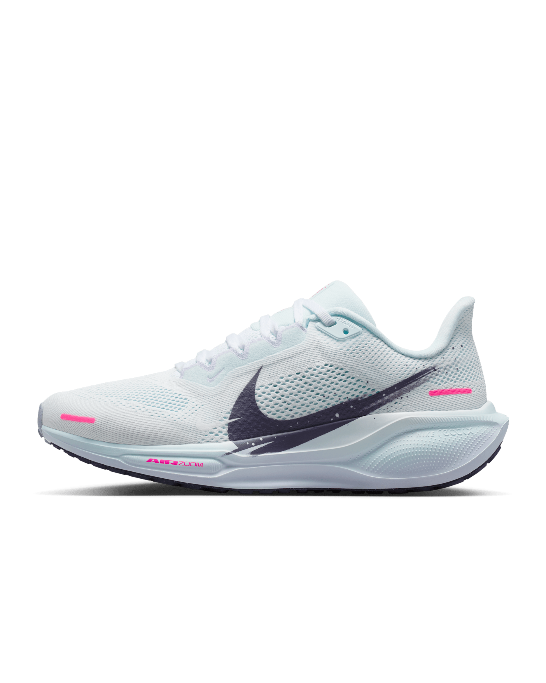 Nike Pegasus 41-løbesko til vej til kvinder - hvid/multifarvet/Glacier Blue/Dark Raisin