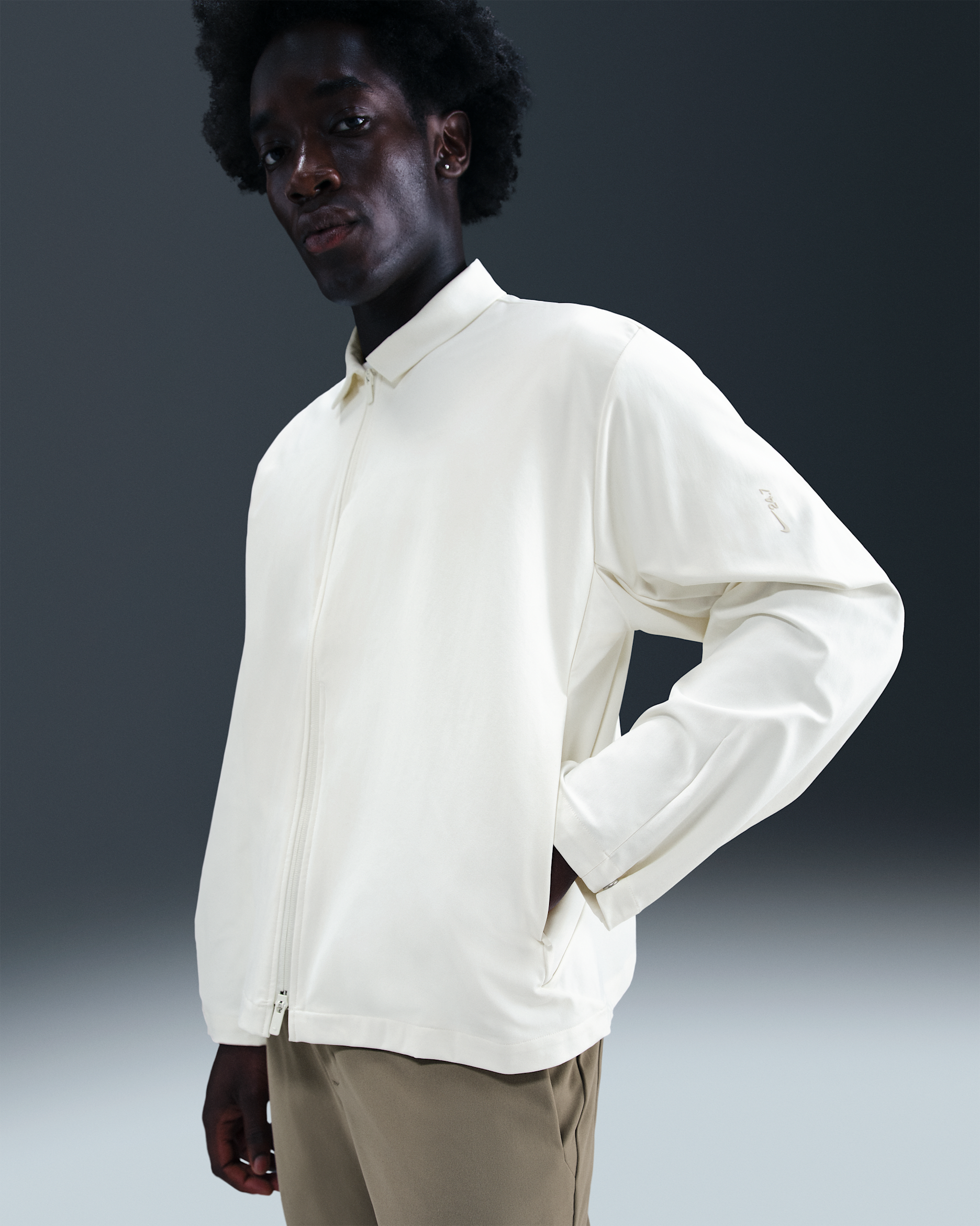 Nike 24.7 PerfectStretch Men's Dri-FIT UV Jacket - Sail/Light Bone