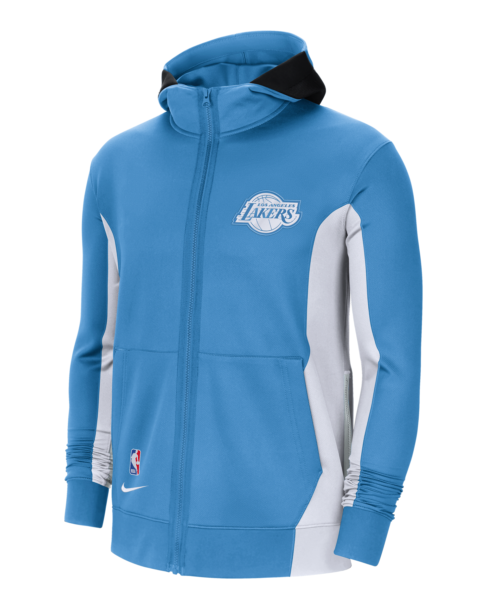 Los Angeles Lakers Showtime City Edition Men's Nike Therma Flex NBA Hoodie - Coast/White/Pure Platinum/White