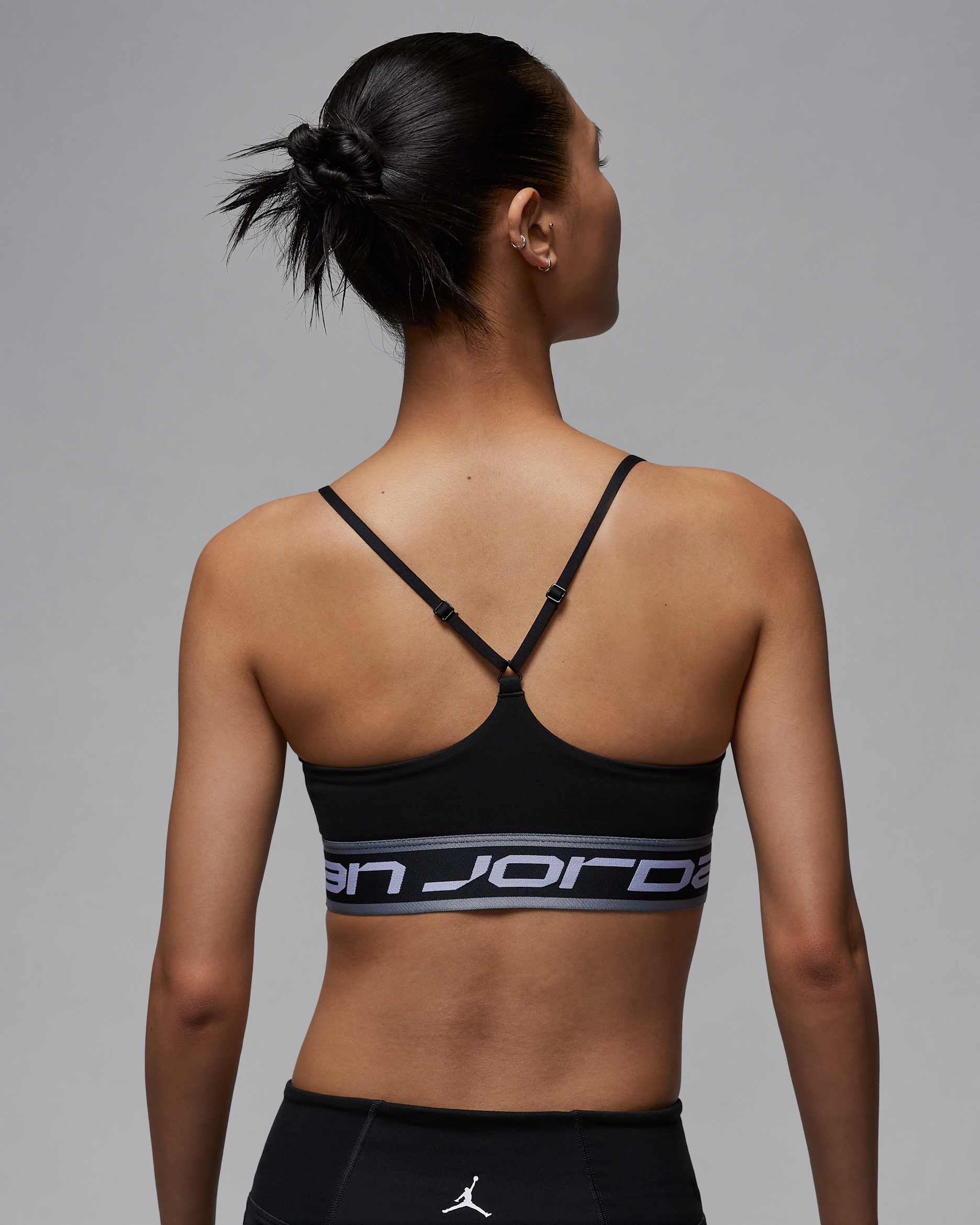 Jordan Sport Indy Women's Light-Support Sports Bra - Black/Stealth/Black/White