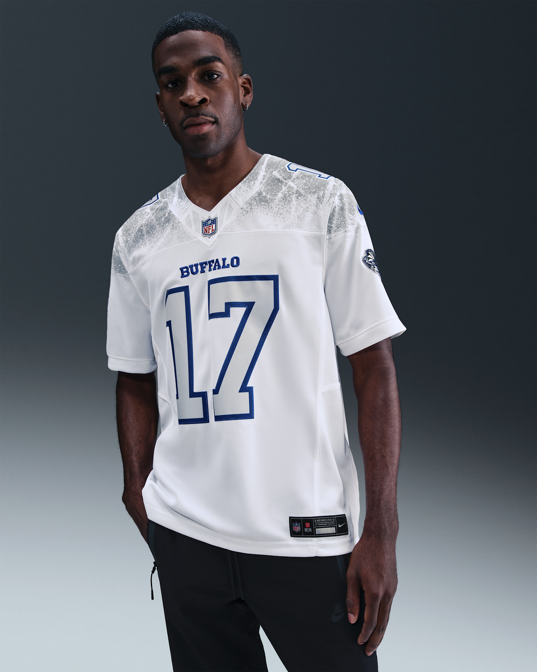 Josh Allen Buffalo Bills Rivalries Collection Men's Nike Dri-FIT NFL Limited Jersey - White